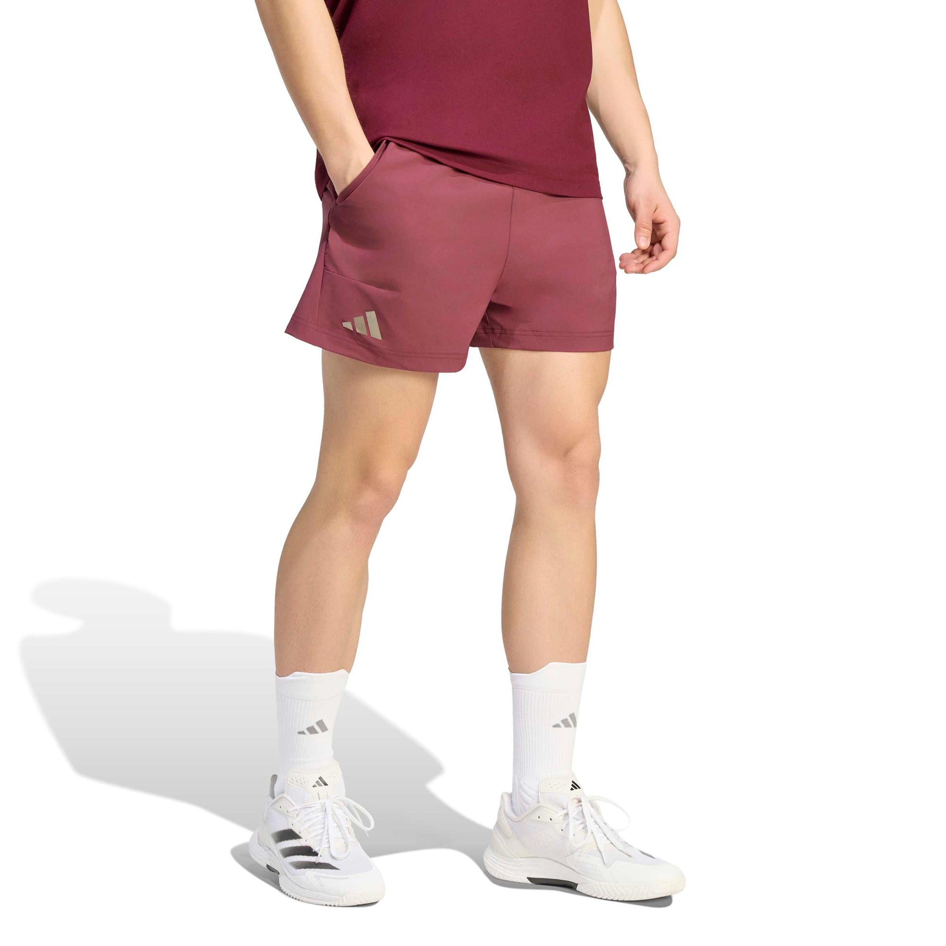 adidas Short & Tight Set Shorts Hommes - rouge vin