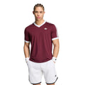 Classics T-shirt Heren - wijnrood, wit