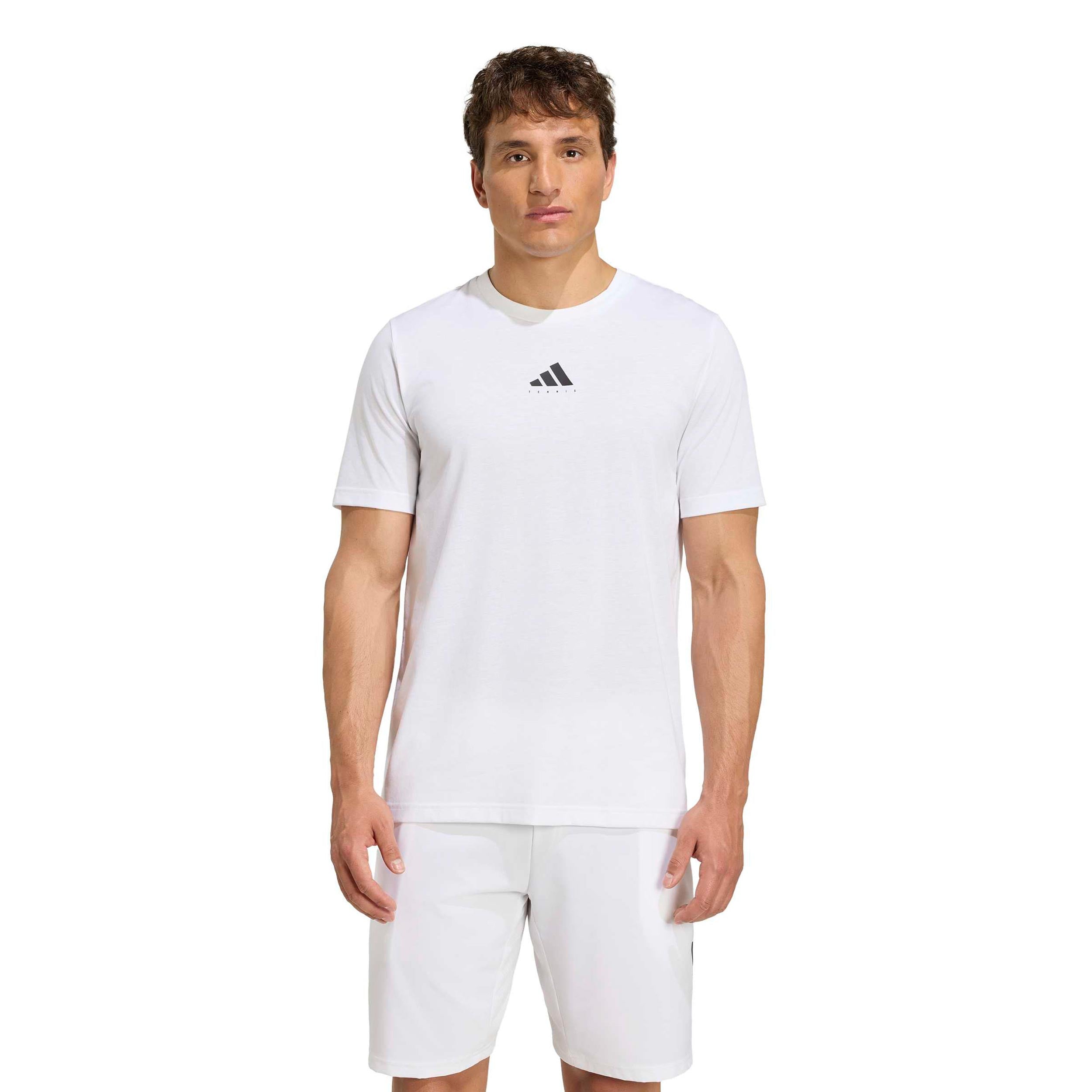 adidas T-shirt Heren - wit, veelkleurig