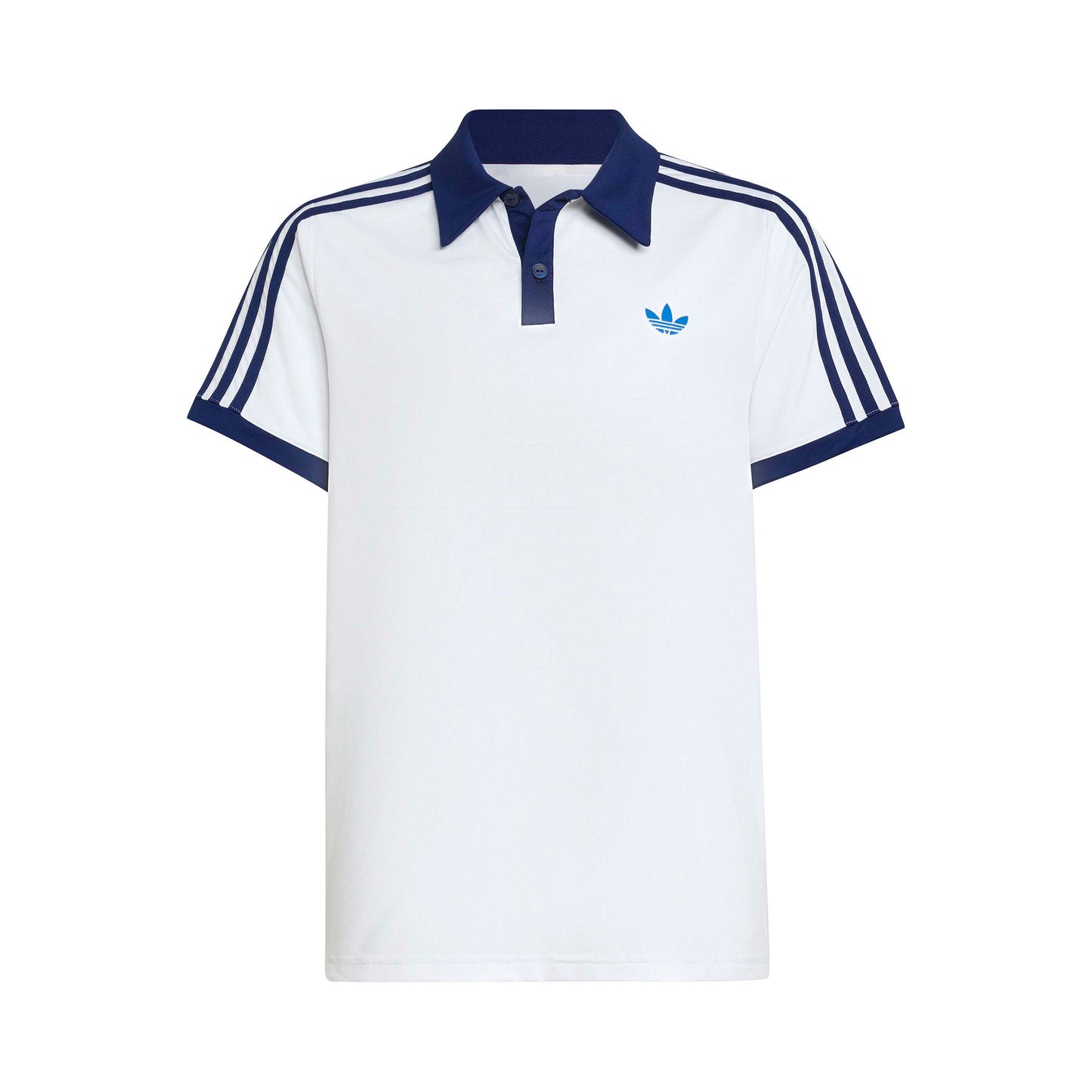 adidas Classics Polo Kinderen - wit, donkerblauw