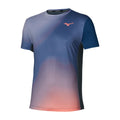 Graphic T-shirt Hommes - bleu foncé, corail