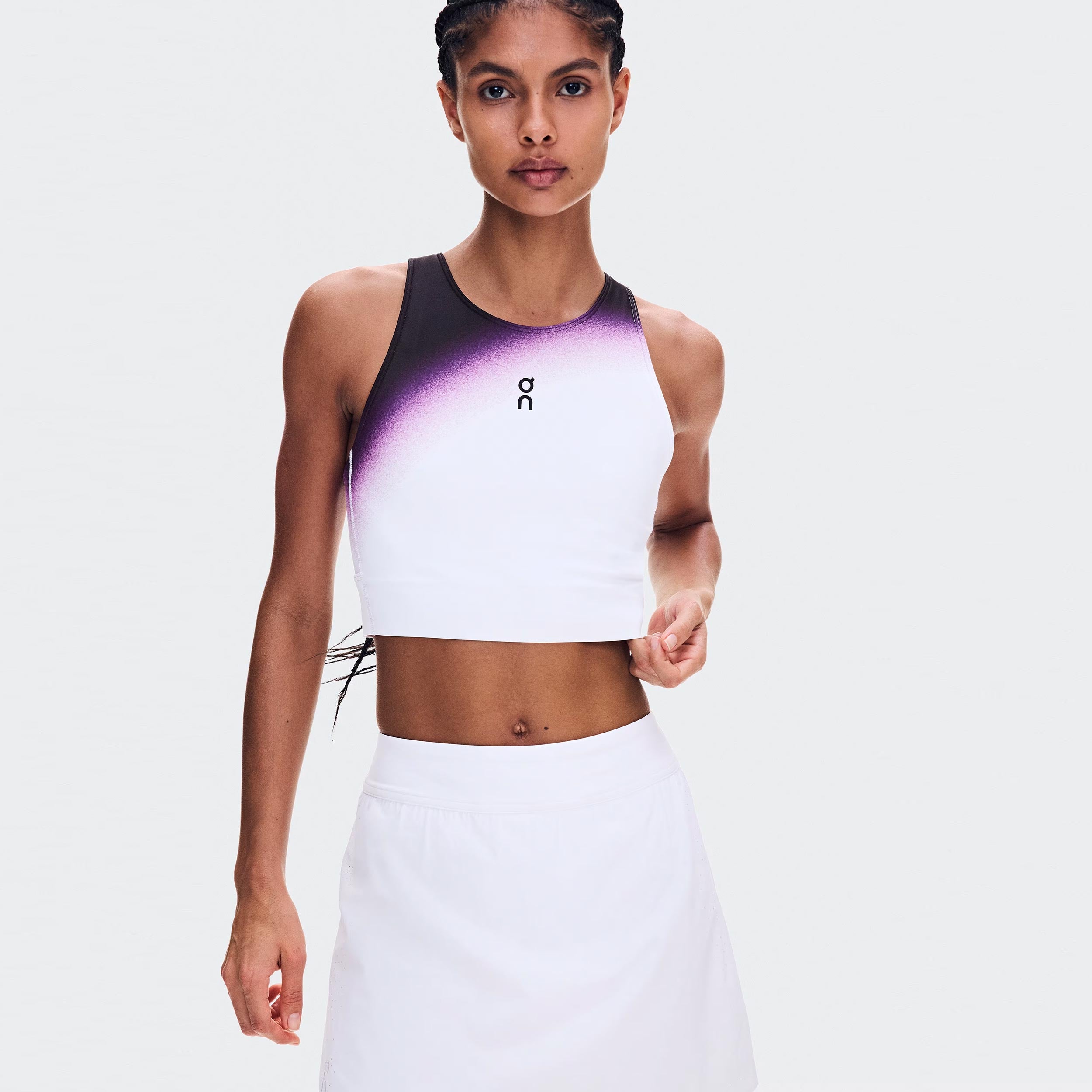 On Court Crop Swing Débardeur tank top Femmes - blanc, baie