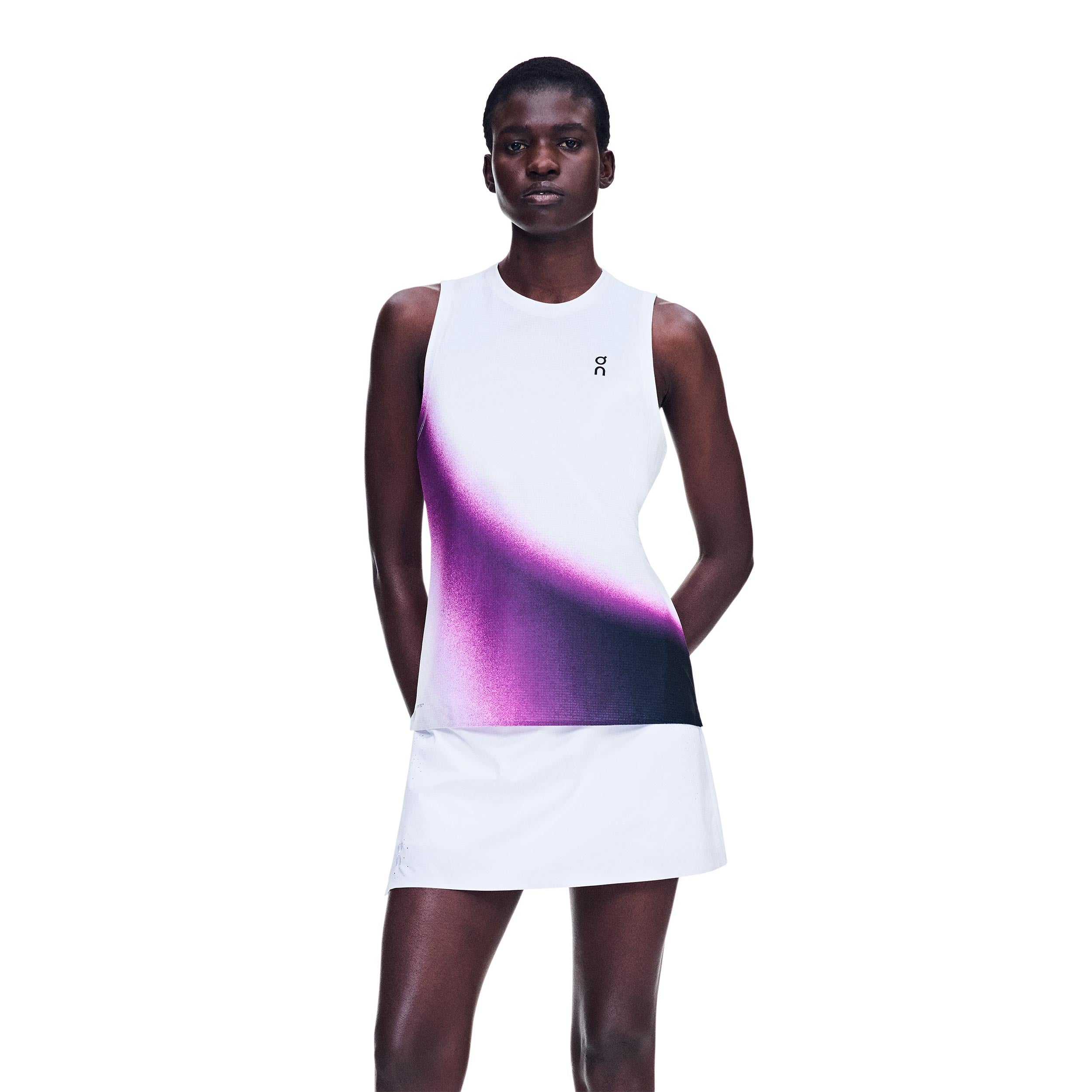 On Court Swing Tanktop Dames - wit, bes