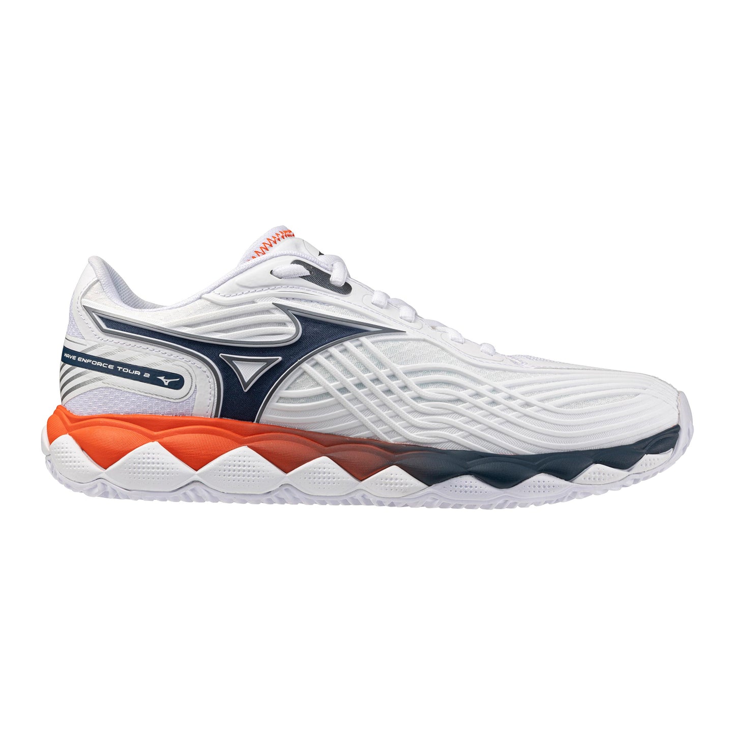 Mizuno Wave Enforce Tour 2 Gravelschoen Heren - wit, blauw