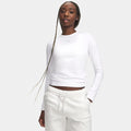 ColdGear Crew Longsleeve Dames - wit, lichtgrijs