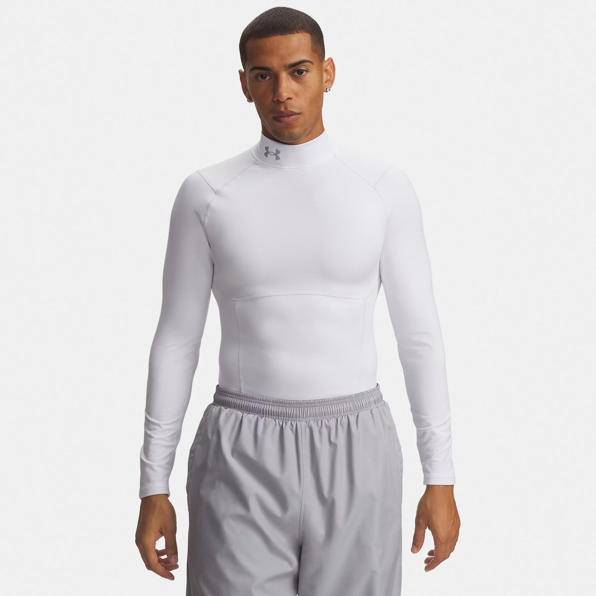 Under Armour Coldgear Elite Comp Haut manches longues Hommes - blanc, argent