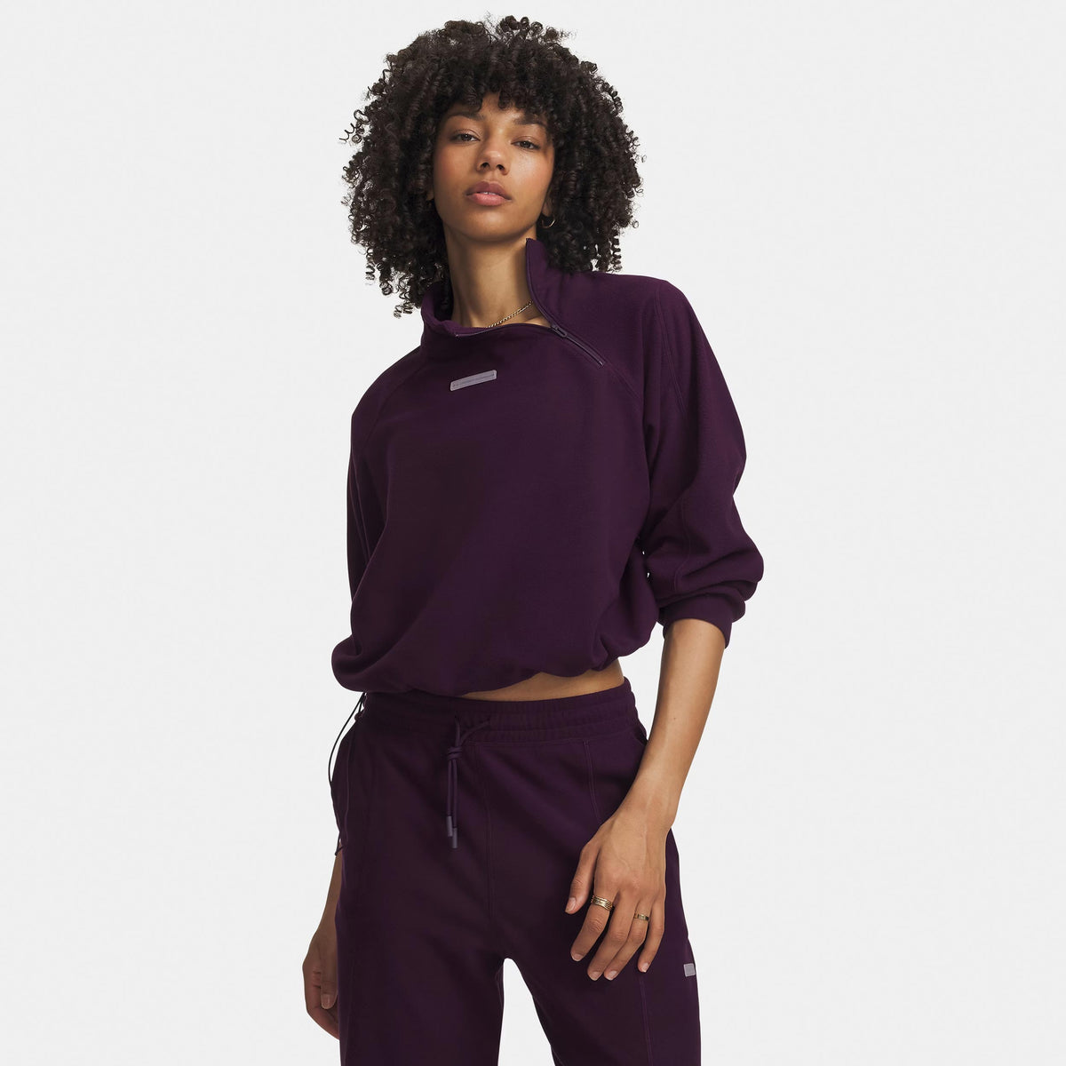 Under Armour Performance Fleece 1/4 Zip Sweatshirt Dames - lila, violett