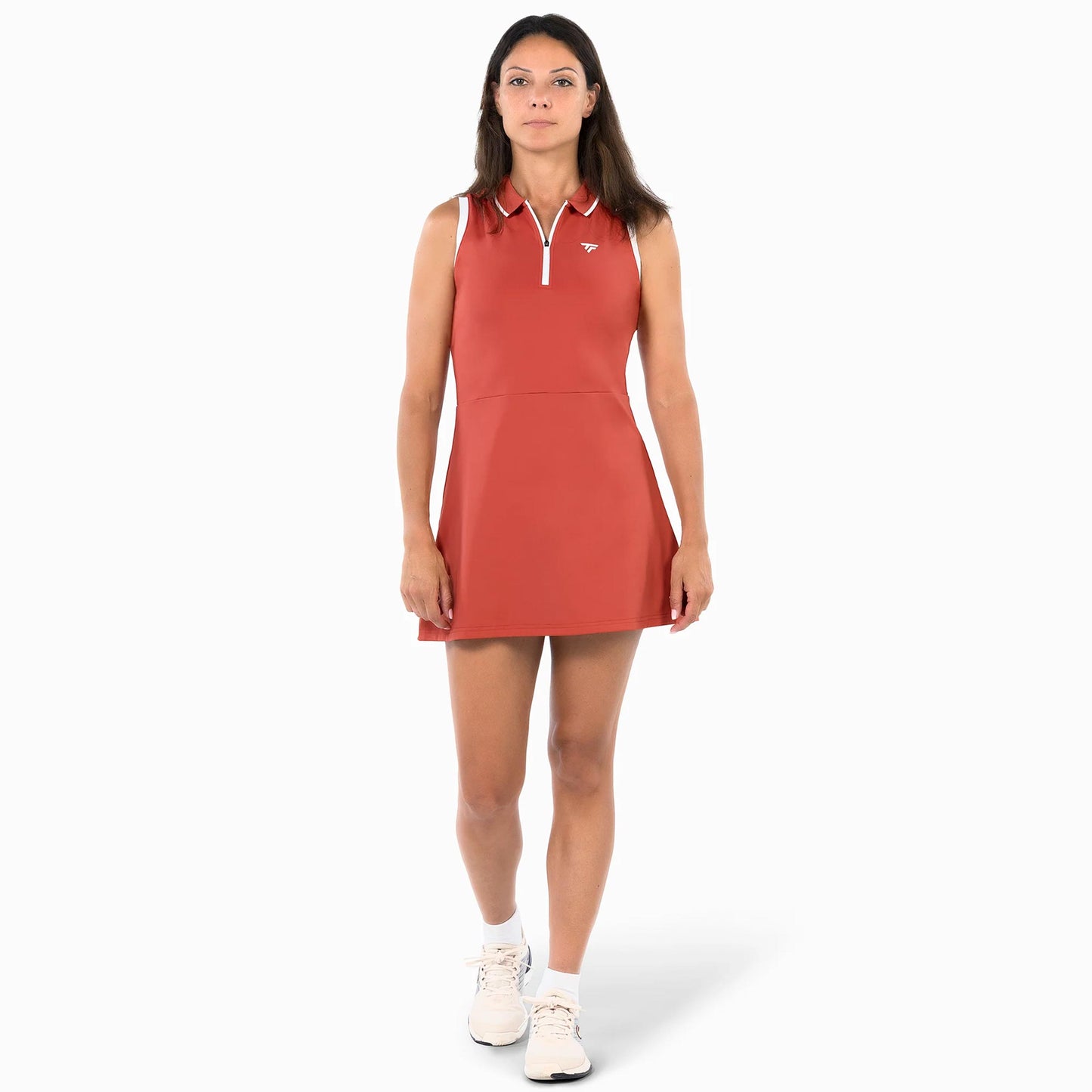 Tecnifibre Tech Robe Femmes - rouge orangé, blanc