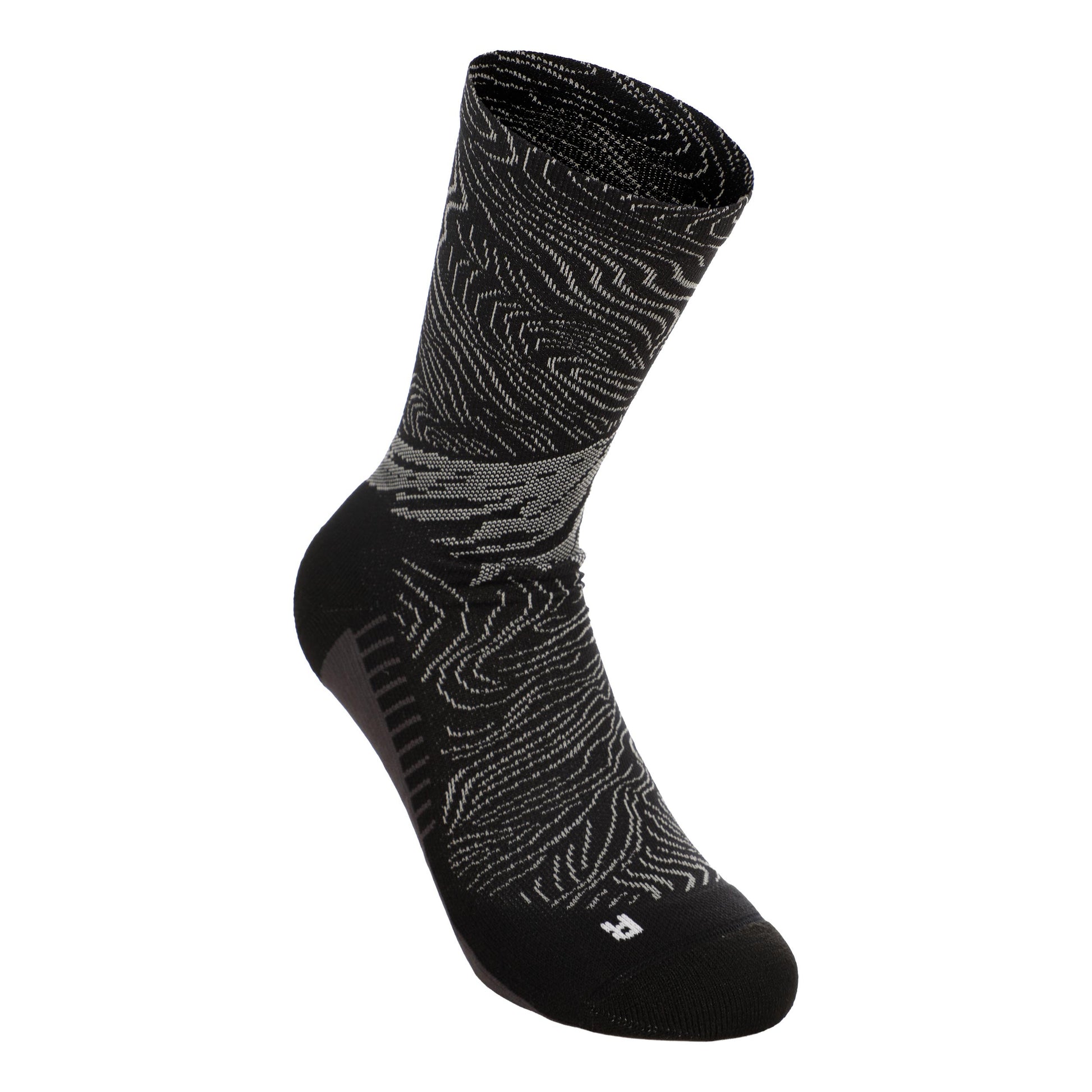 ASICS Fujitrail Graphic Crew  Hardloopsokken - zwart, grijs