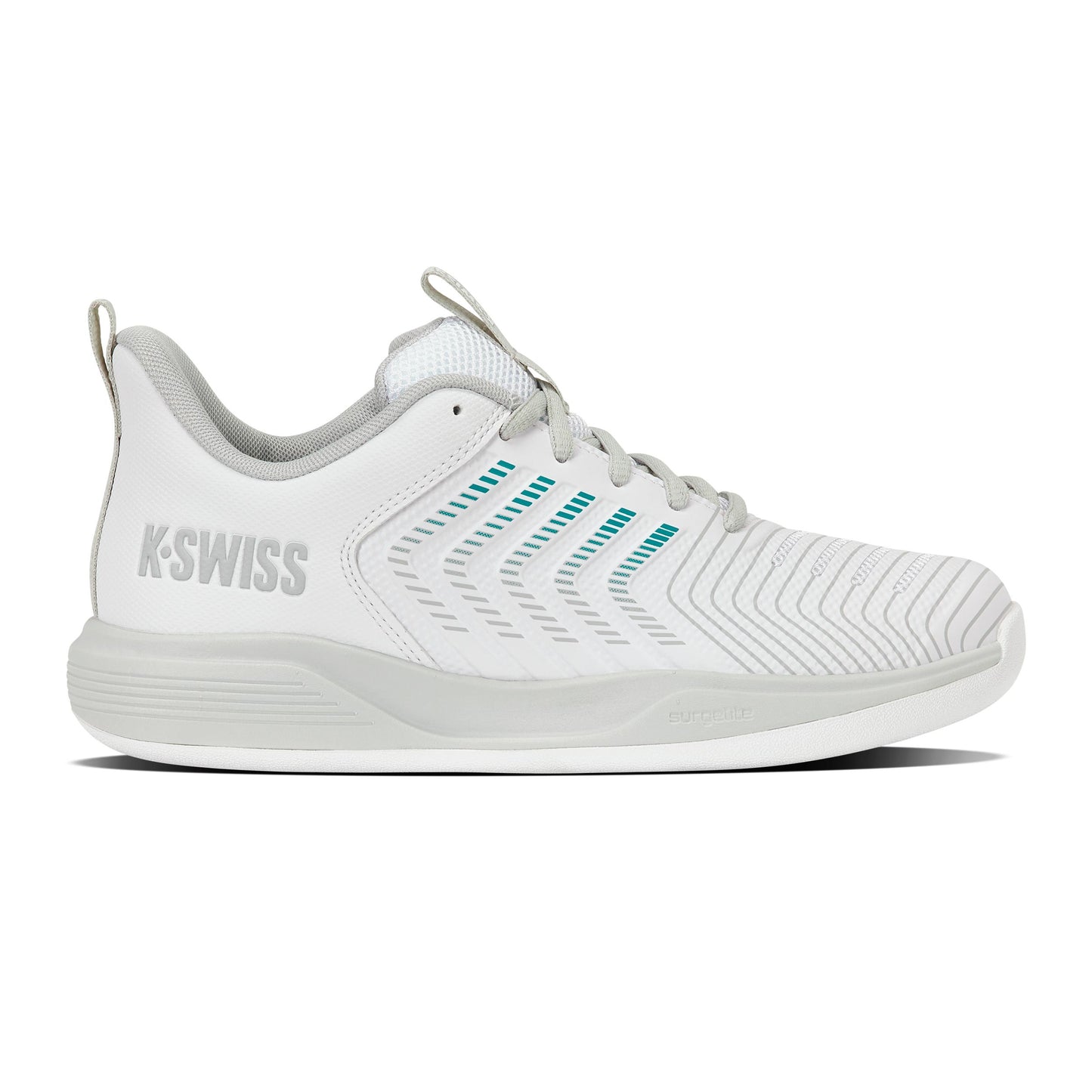 K-Swiss Ultrashot Light Tennisschoen tapijt Dames - wit, turkoois