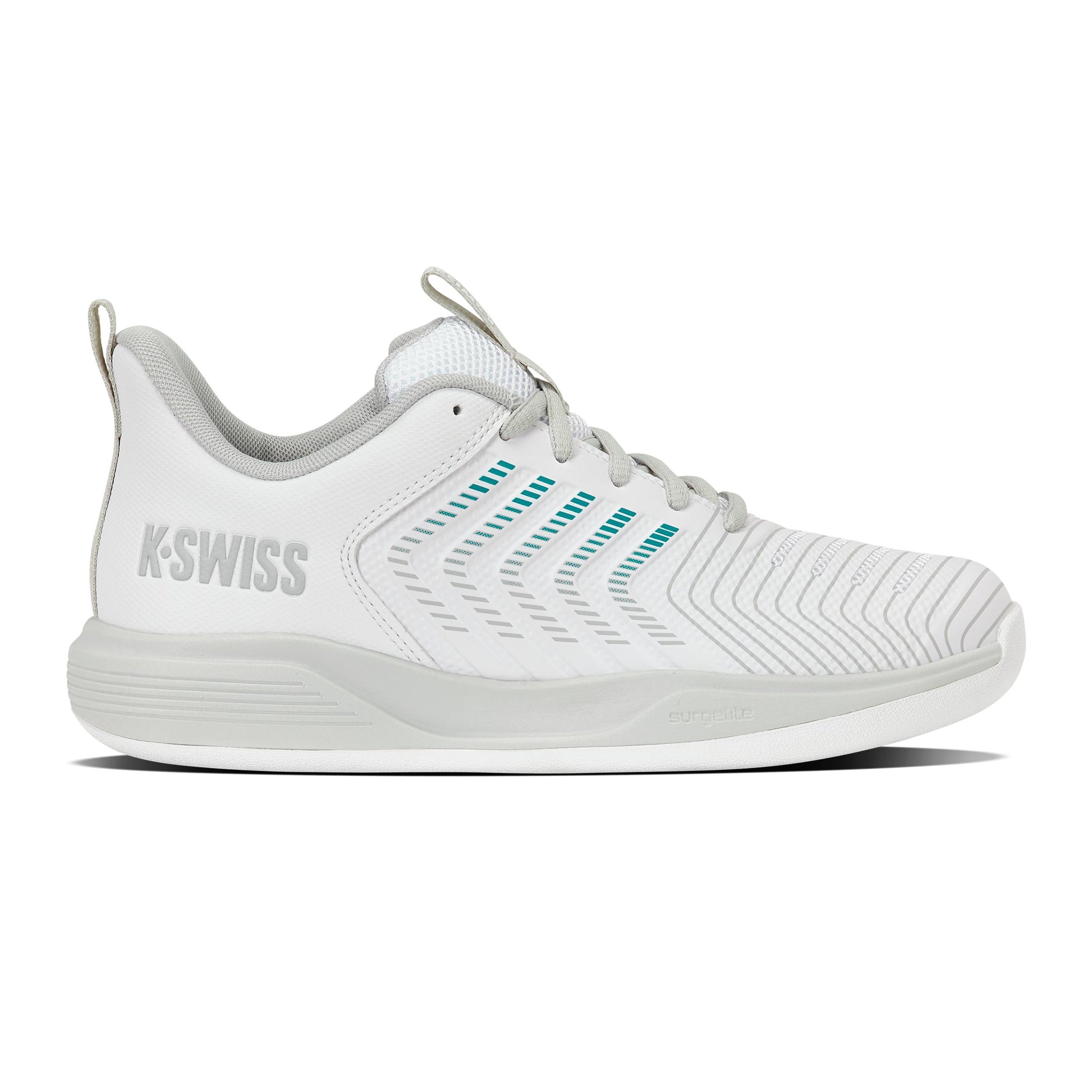 K-Swiss Ultrashot Light Tennisschoen tapijt Dames - wit, turkoois