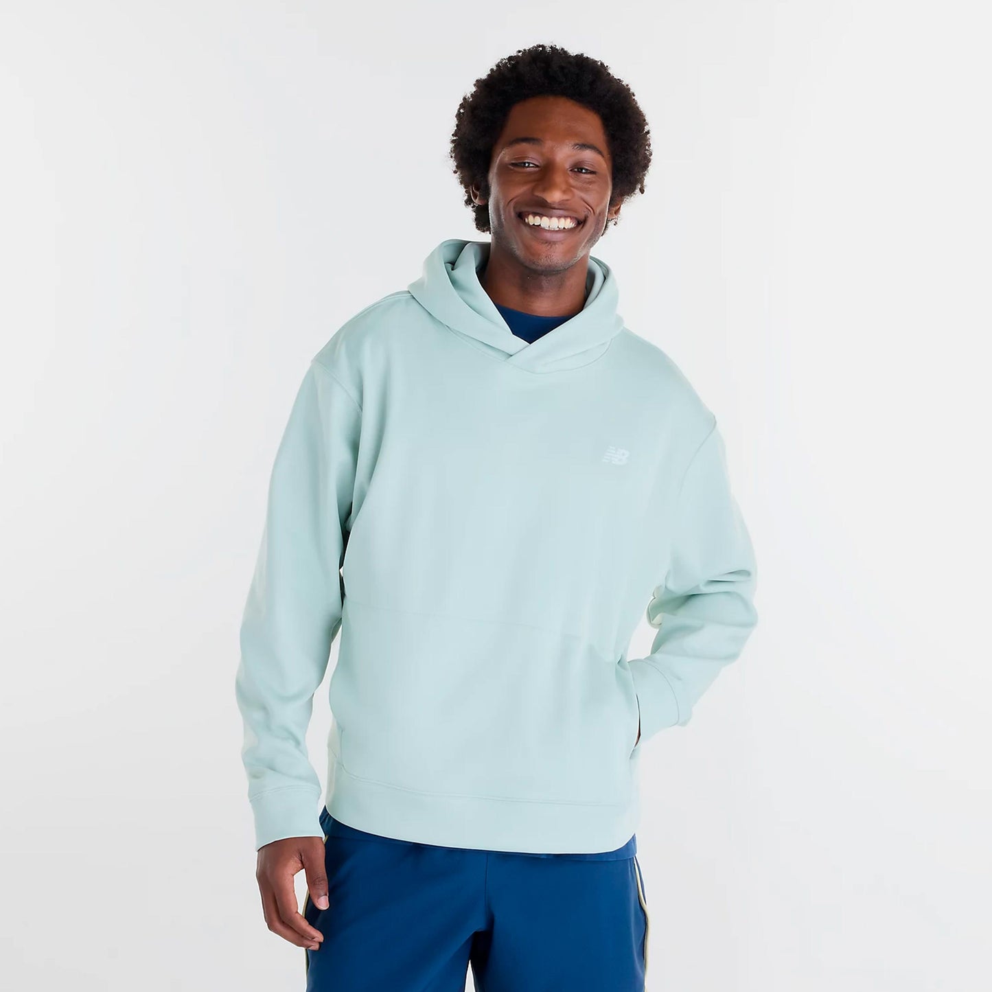 New Balance Tournament Sweat à capuche Hommes - vert gris