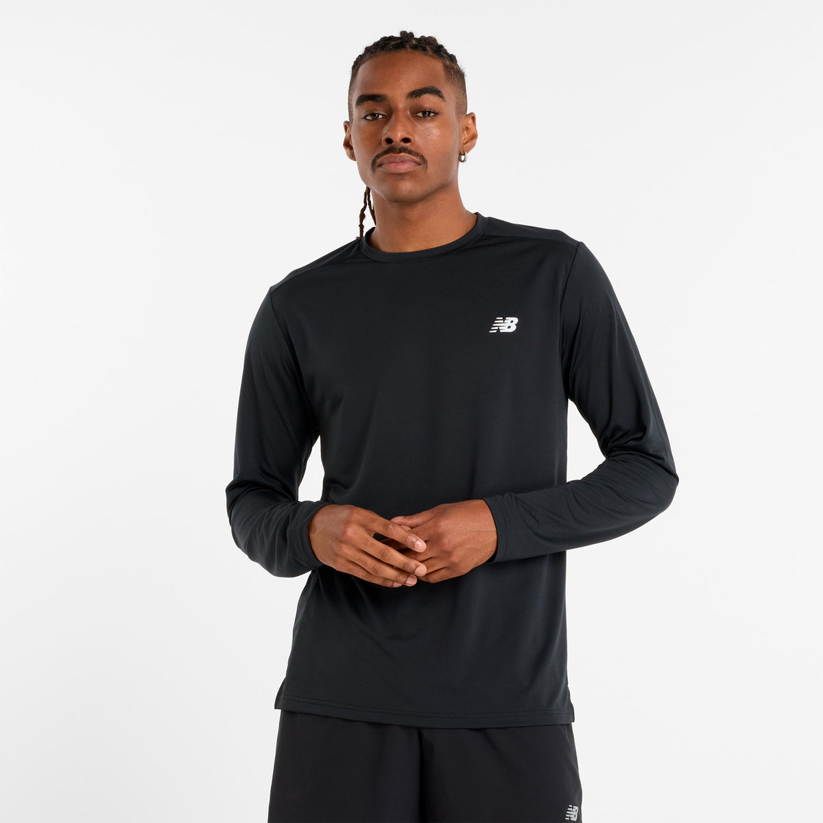 New Balance Longsleeve Heren - zwart
