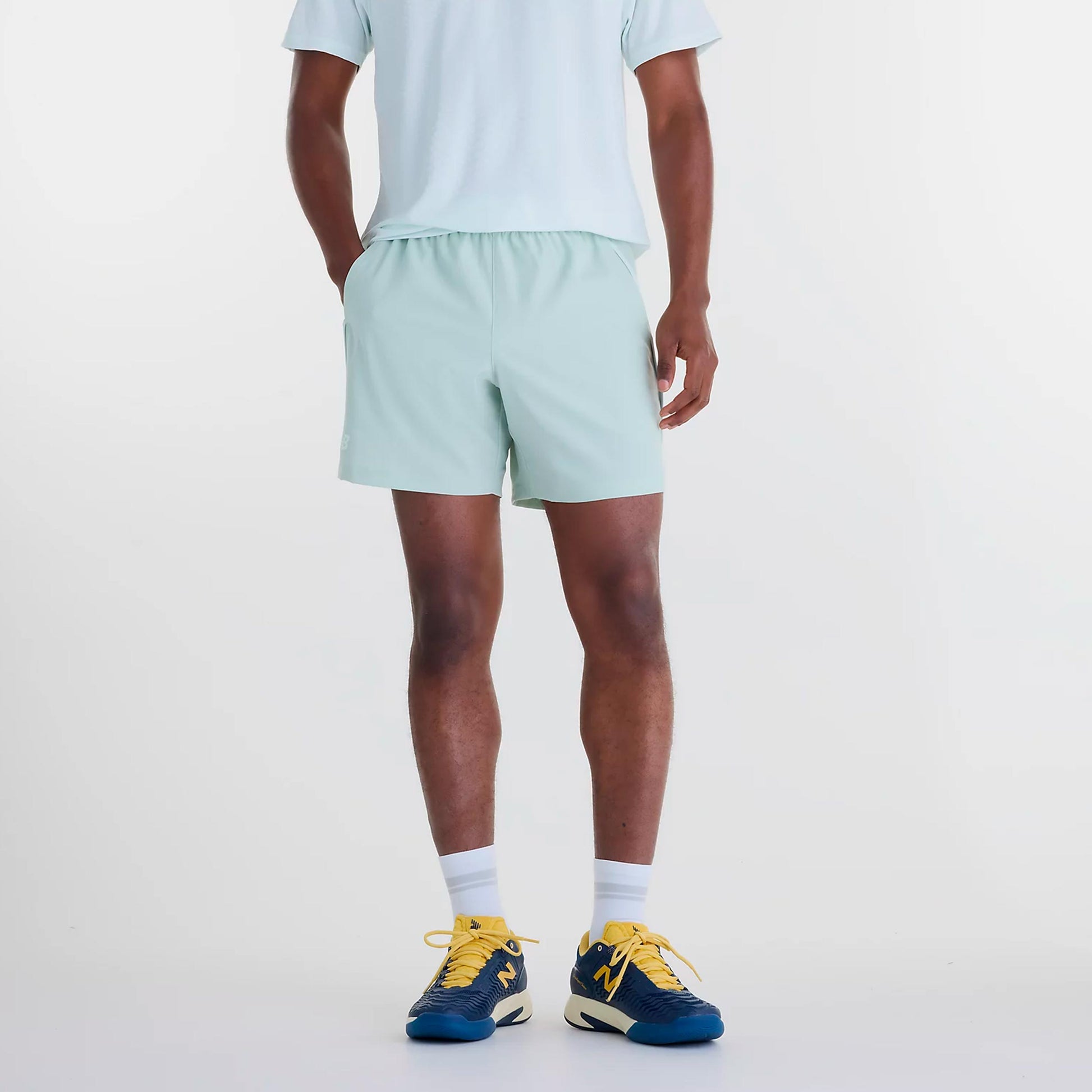 New Balance Tournament Shorts Hommes - vert gris
