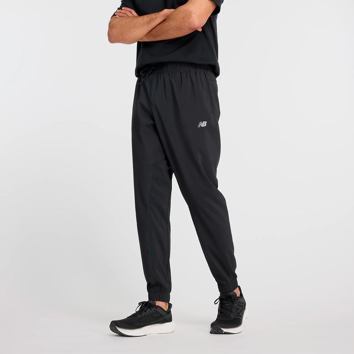 New Balance Essentials Woven Trainingsbroek Heren - zwart