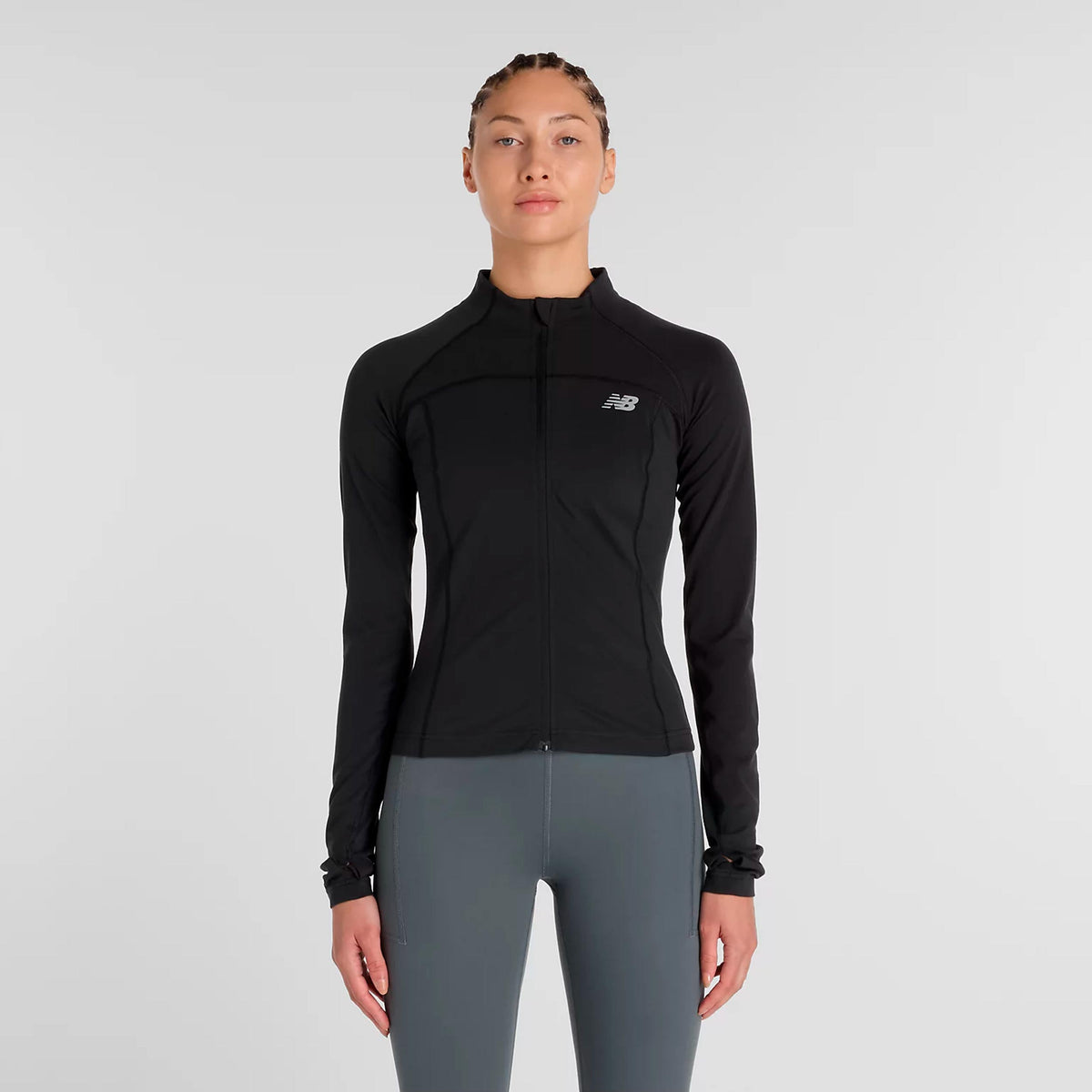 New Balance Harmony Fitted Trainingsjack Dames - zwart