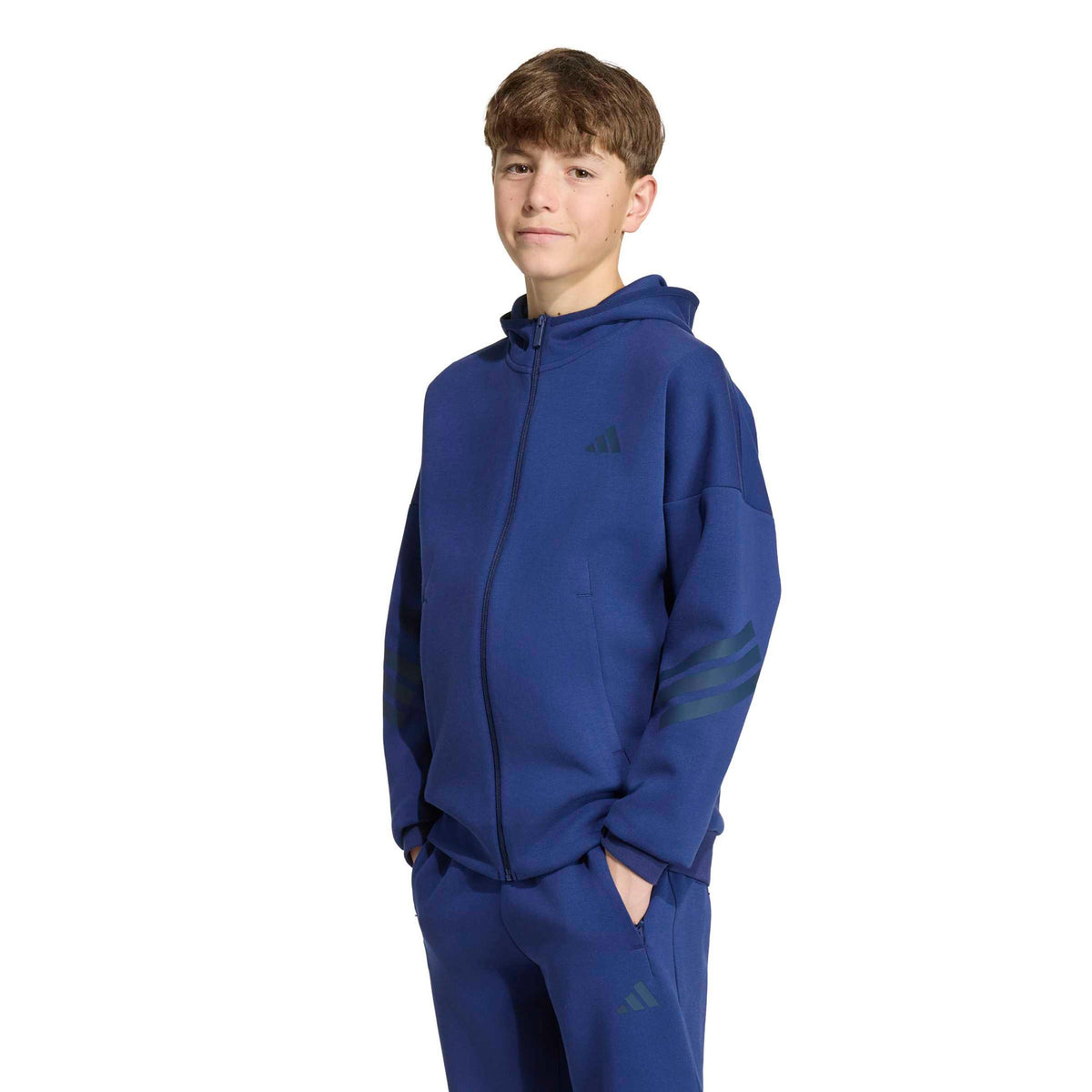 adidas 3Stripes Sportjas Kinderen - donkerblauw