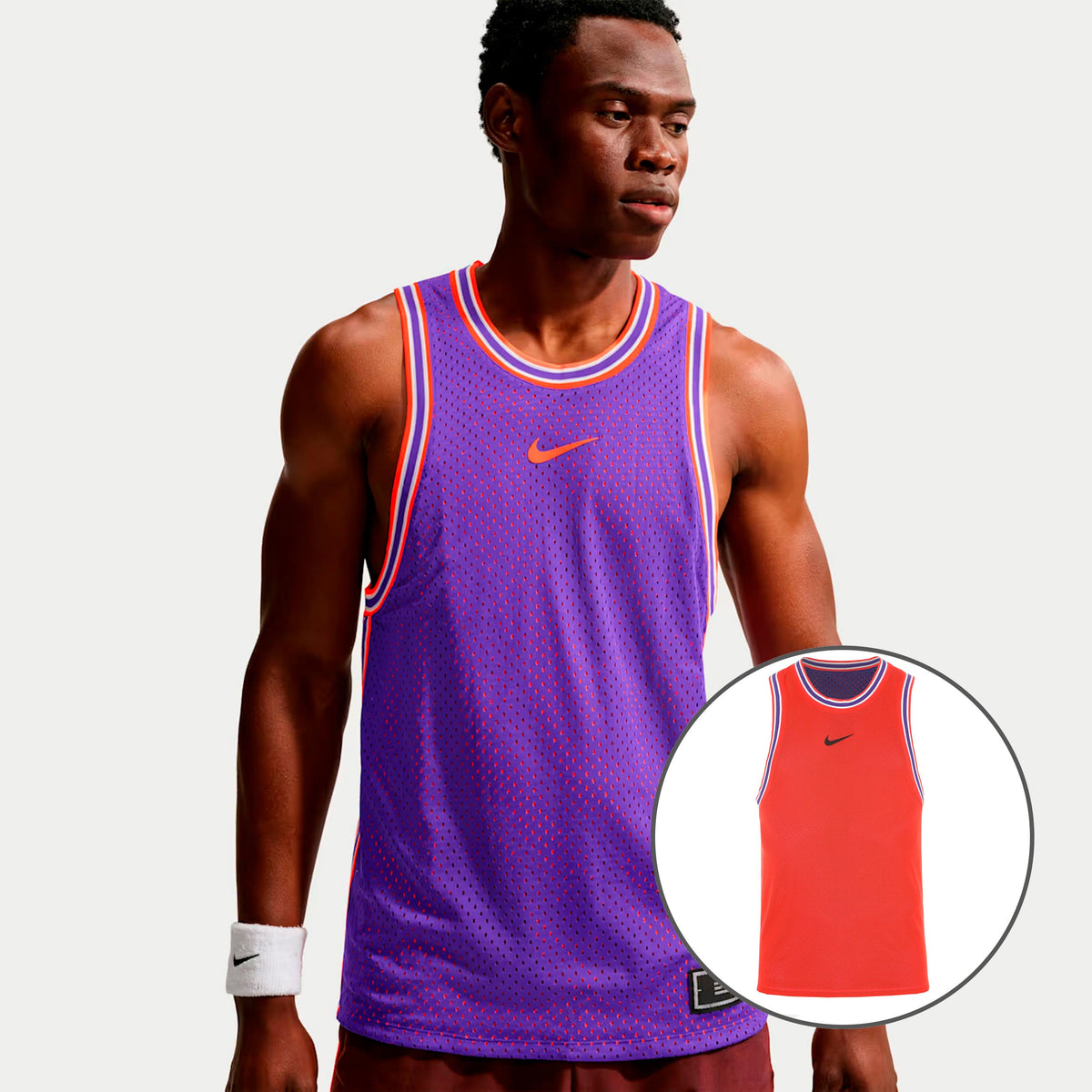 Nike Carlos Alcaraz Reversible Court Slam Tanktop Heren - lila, oranje