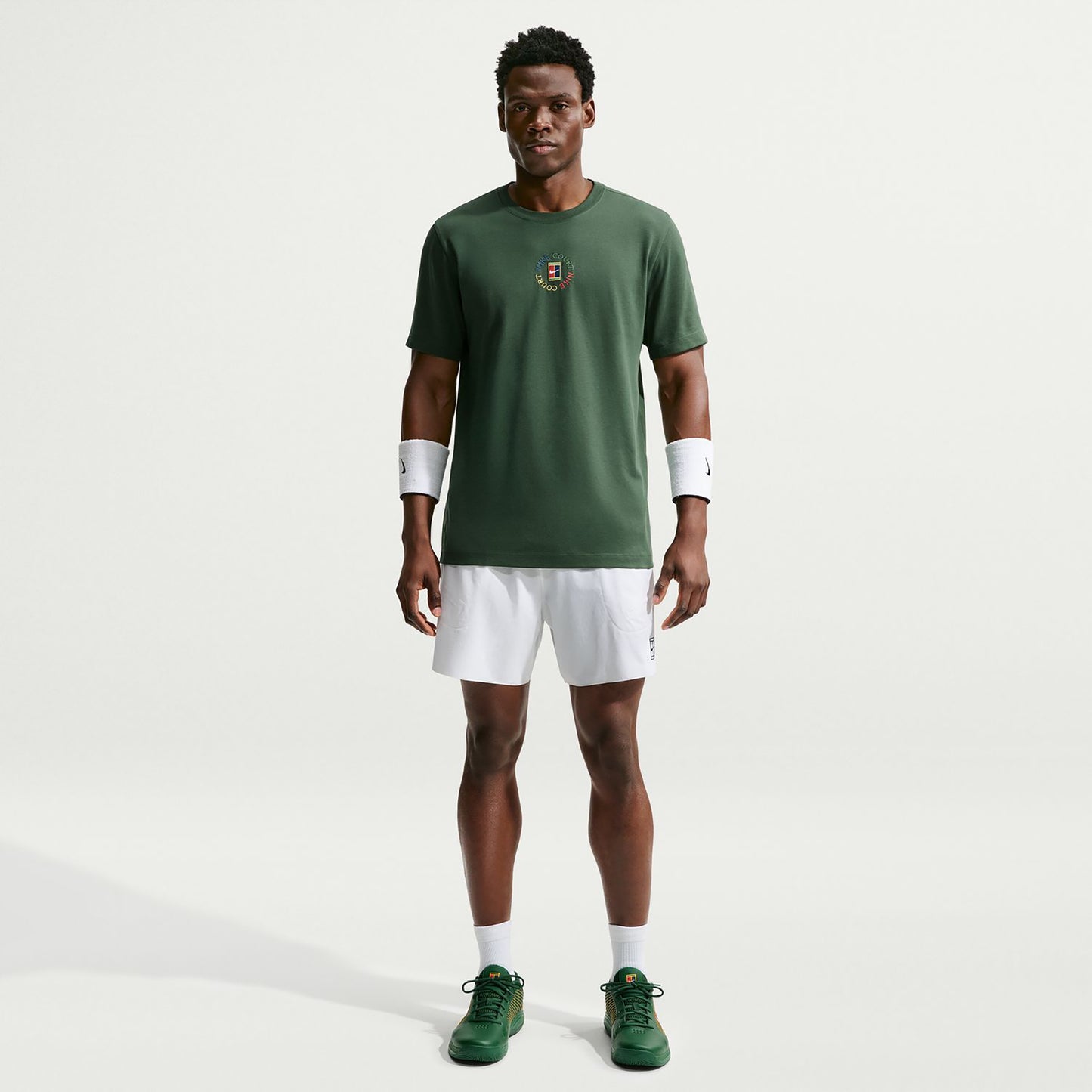 Nike Court T-shirt Heren - donkergroen