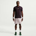 Court T-shirt Heren - donkerrood