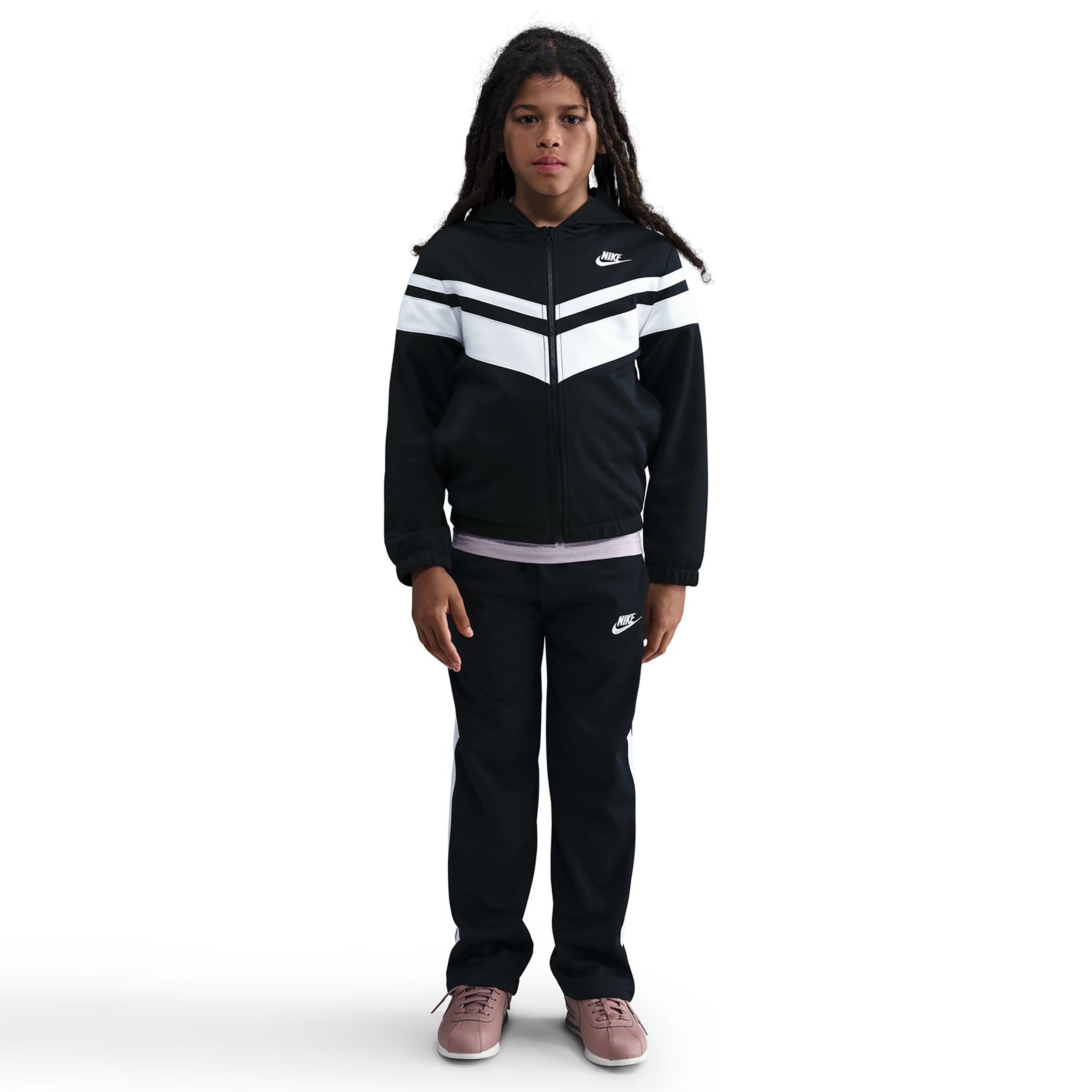Nike Sportswear Trainingspak Kinderen - zwart, wit