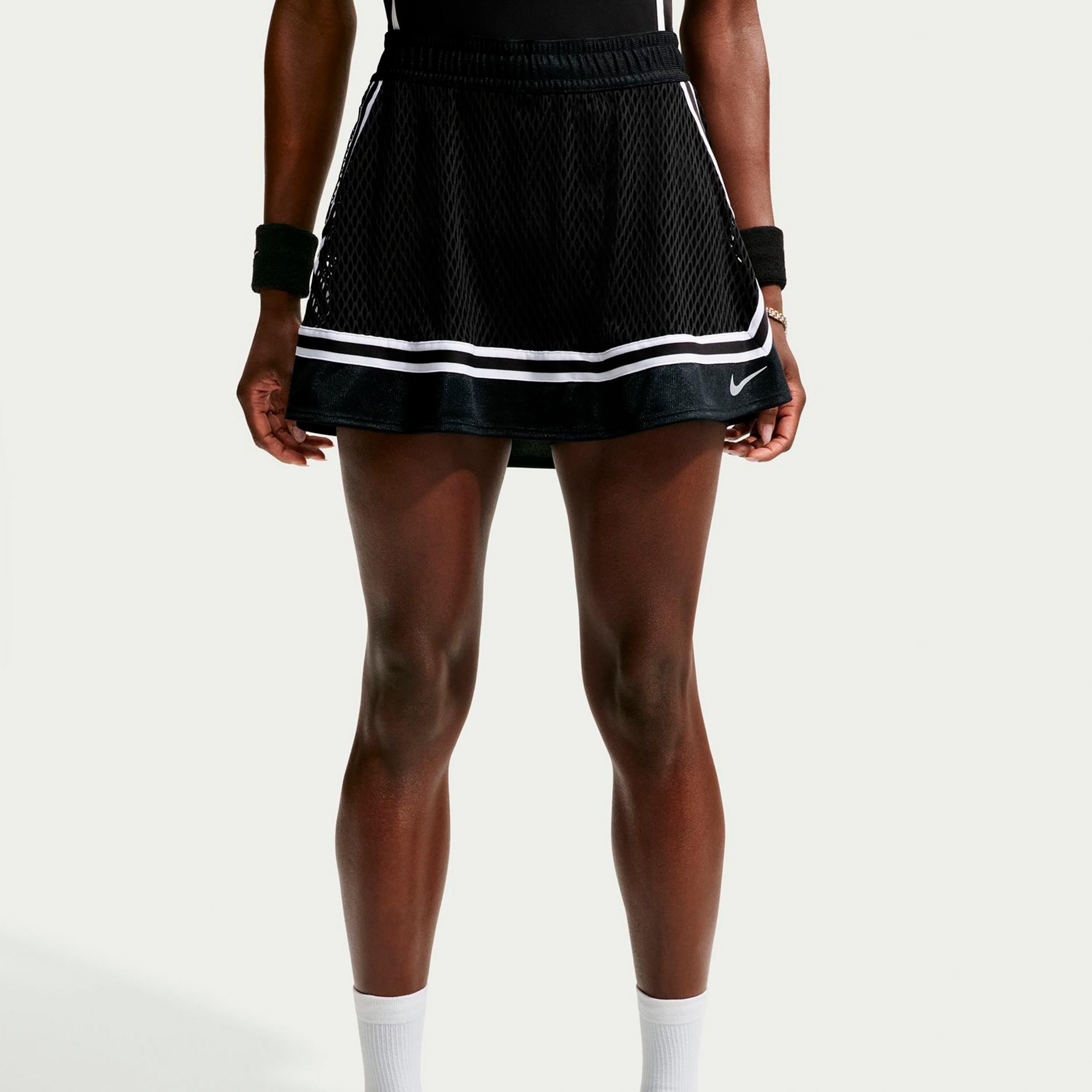 Nike Court Slam Rok Dames - zwart, wit