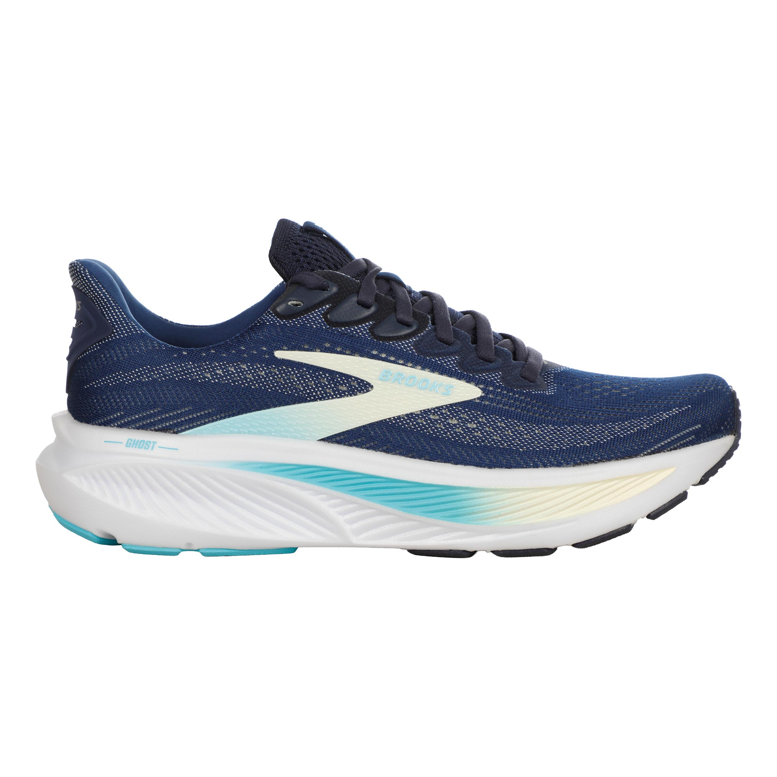 Brooks Ghost 17 Neutrale schoen Dames - donkerblauw, turkoois