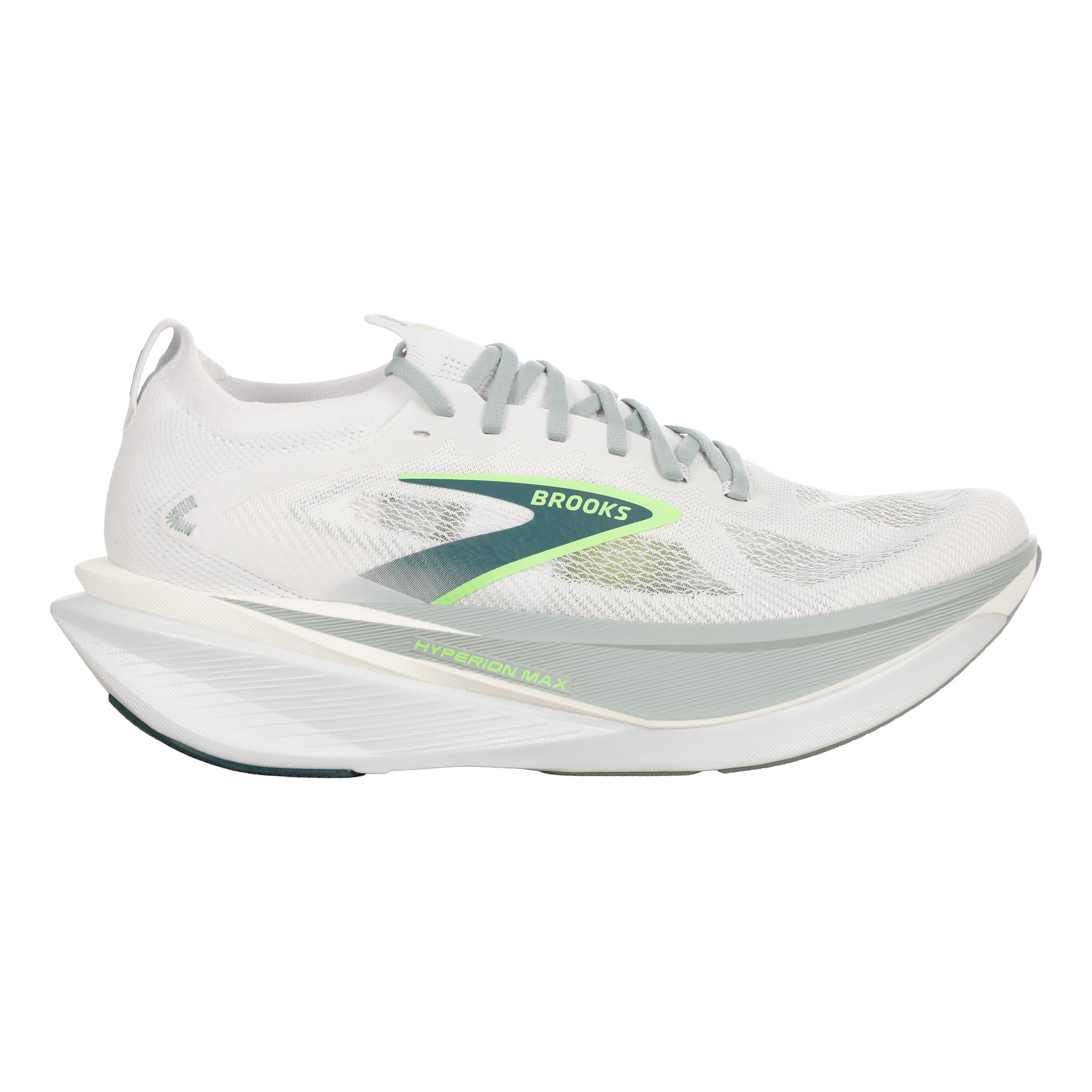 Brooks Hyperion Max 3 Neutrale schoen Heren - wit, groen