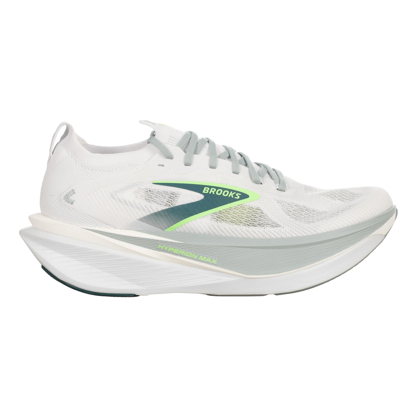 Brooks Hyperion Max 3 Neutrale schoen Heren - wit, groen