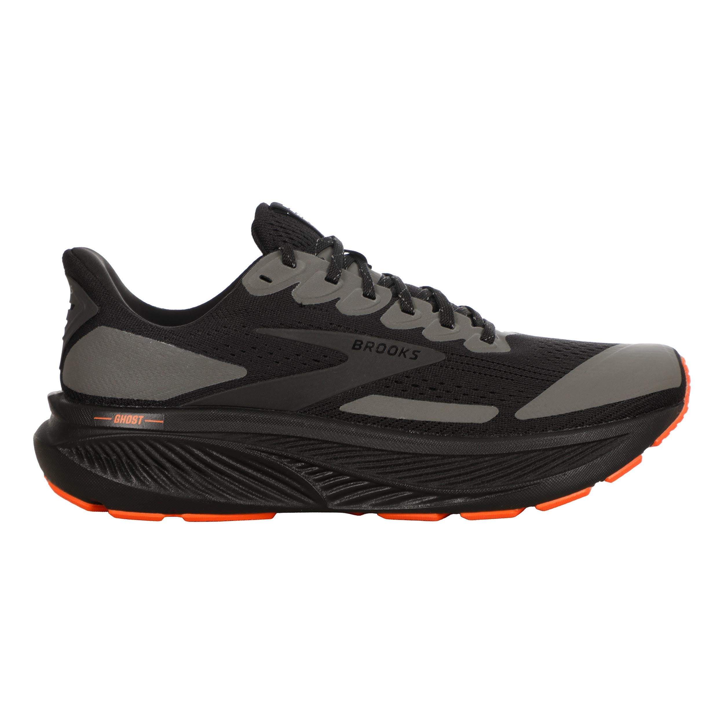 Brooks Ghost 17 Neutrale schoen Heren - zwart, oranje