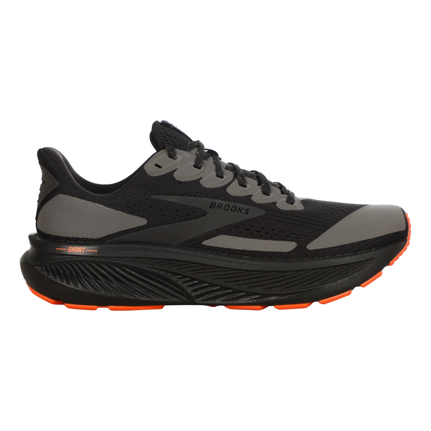 Brooks Ghost 17 Chaussure de running sans stabilisateurs Hommes - noir, orange