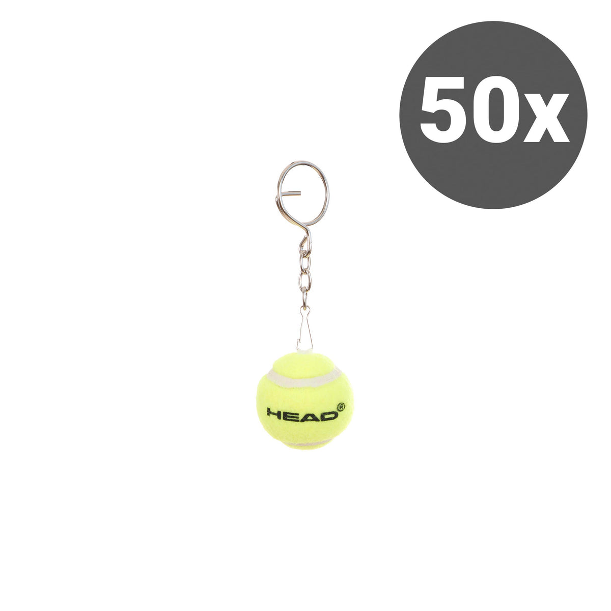 HEAD Mini Tennis Ball Porte-clés Pack de 50 - jaune