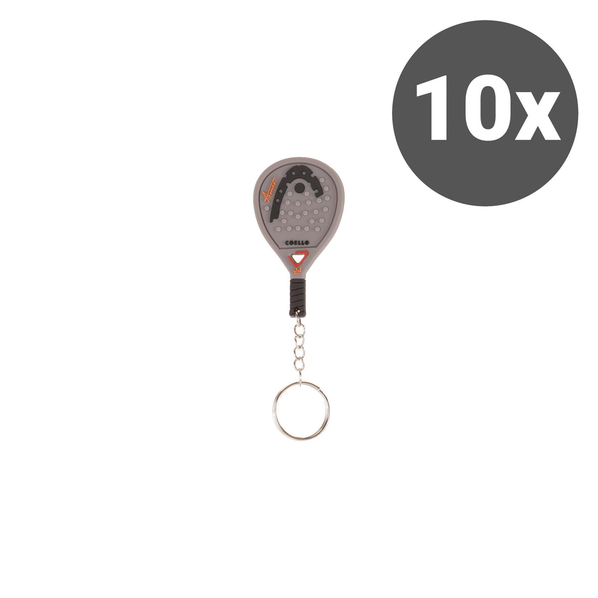 HEAD Coello Porte-clés Pack de 10 - noir