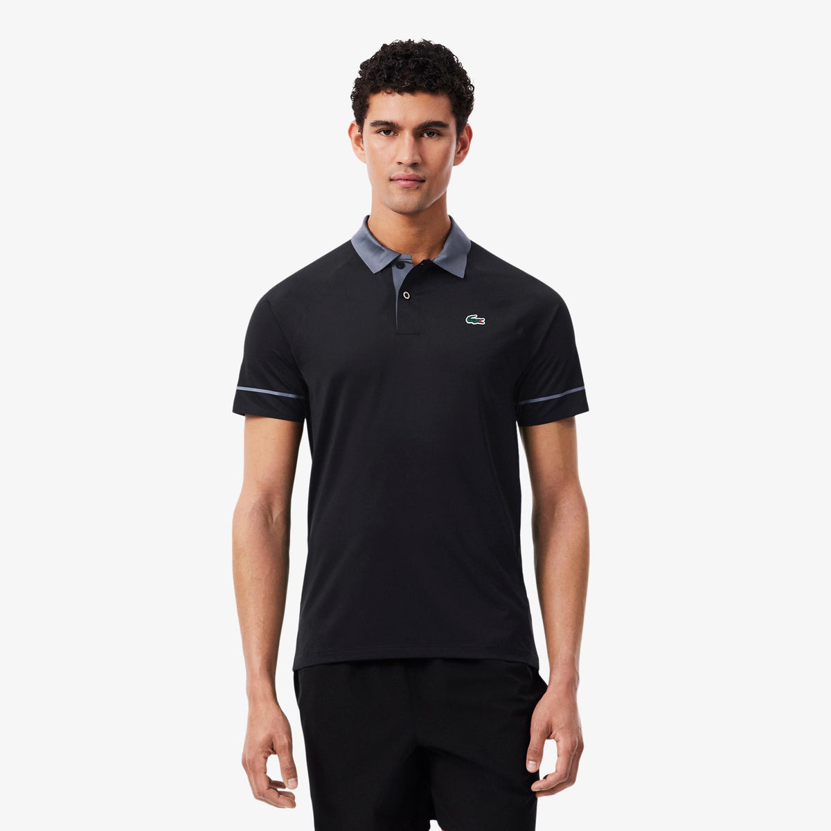 Lacoste Polo Heren - zwart, grijsblauw