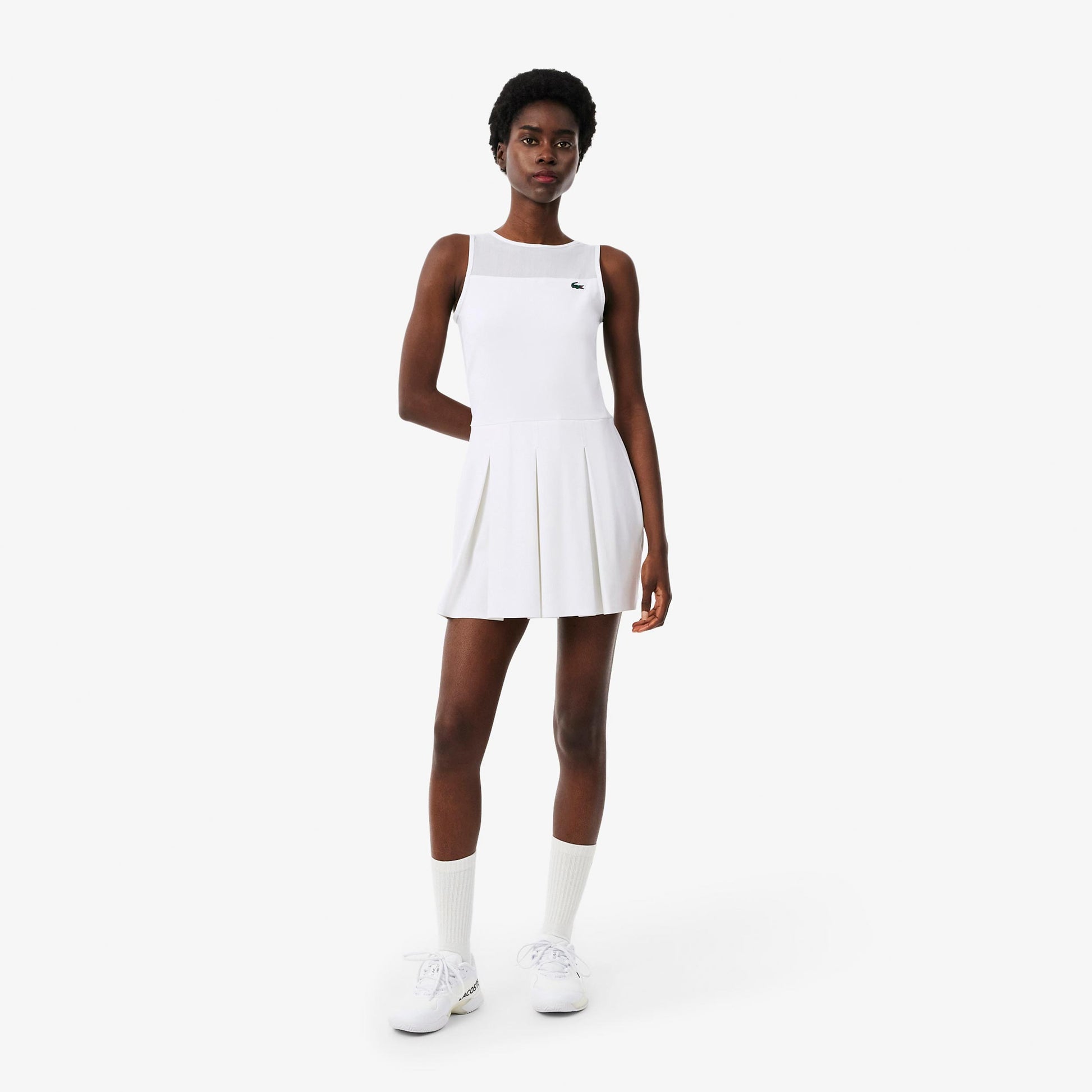 Lacoste Robe Femmes - blanc