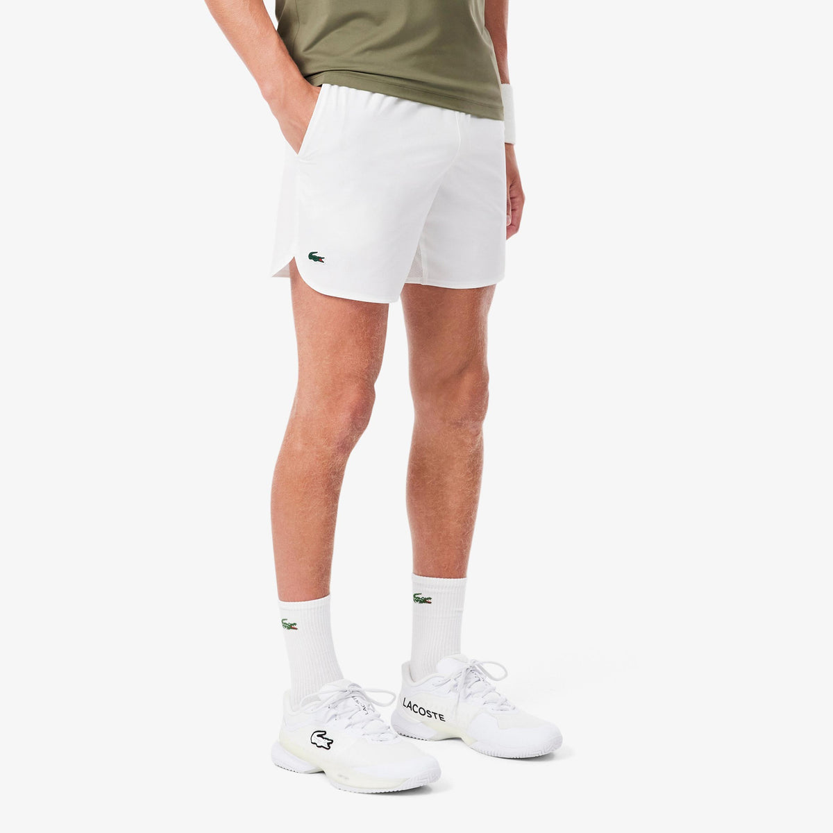 Lacoste Shorts Heren - wit