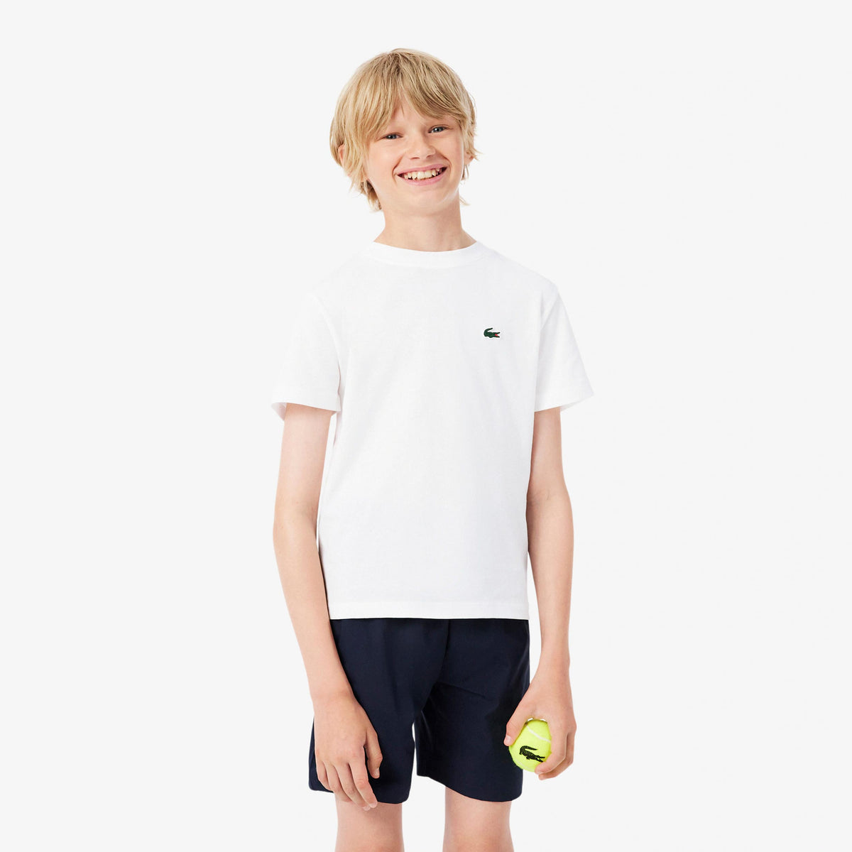 Lacoste T-shirt Kinderen - wit