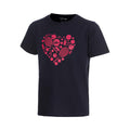 T-shirt Kinderen - donkerblauw, roze