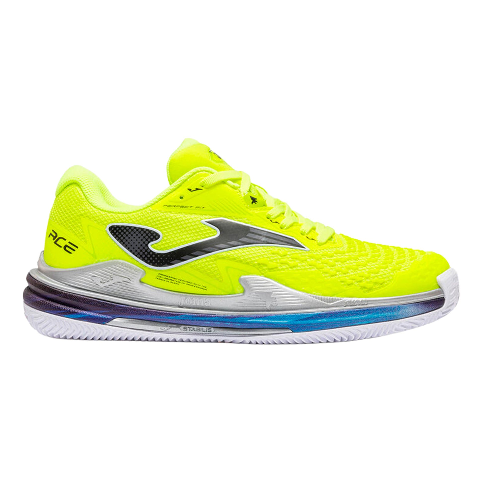 Joma Ace Gravelschoen Heren - neongeel, zilver