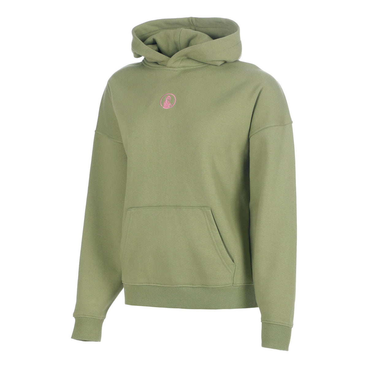 Quiet Please Club House Oversize Sweater met capuchon Dames - kaki