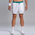 Pro Shorts Heren - wit, blauwgroen