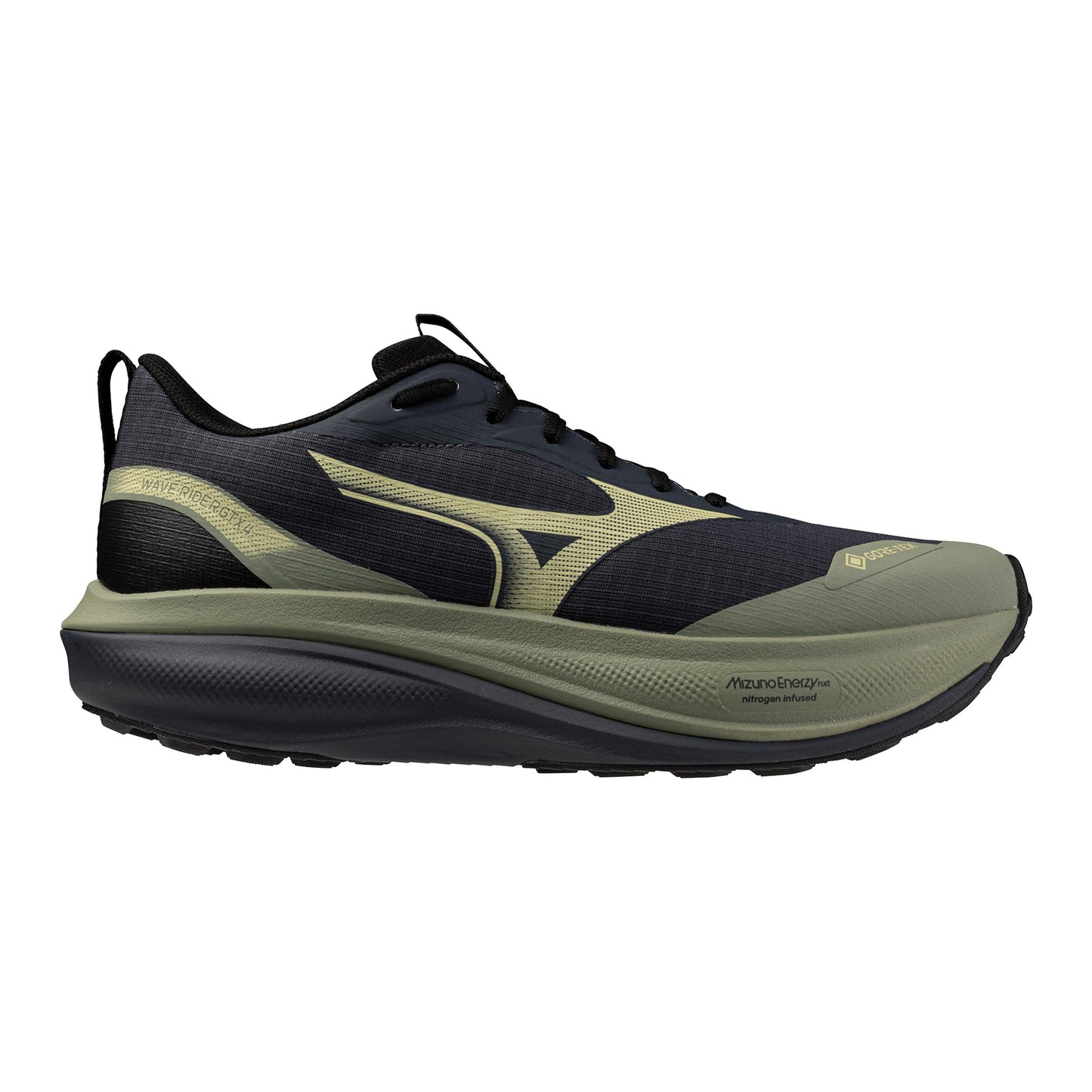 Mizuno Wave Rider GTX 4  Trailschoen Heren - salie, donkerblauw