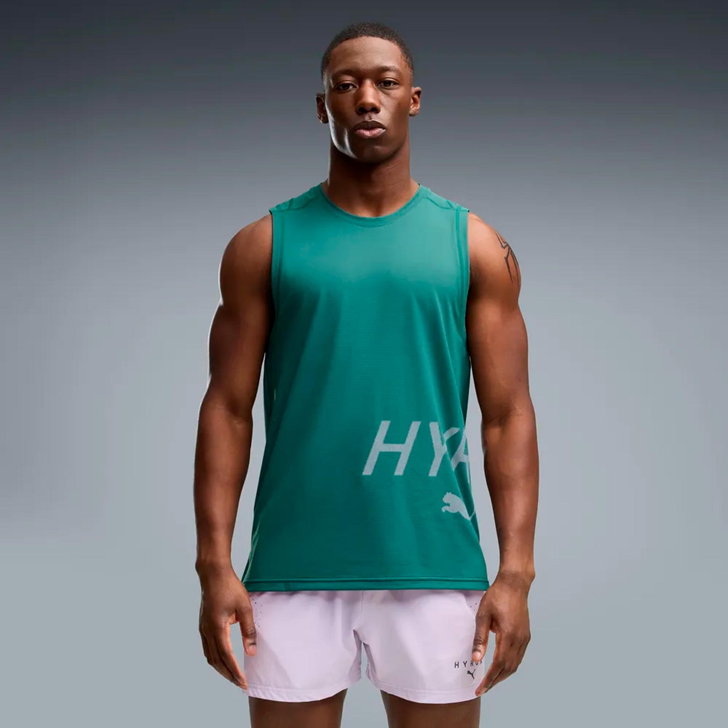 Puma HYROX PWRMODE Training  Hardloopshirt Heren - groen