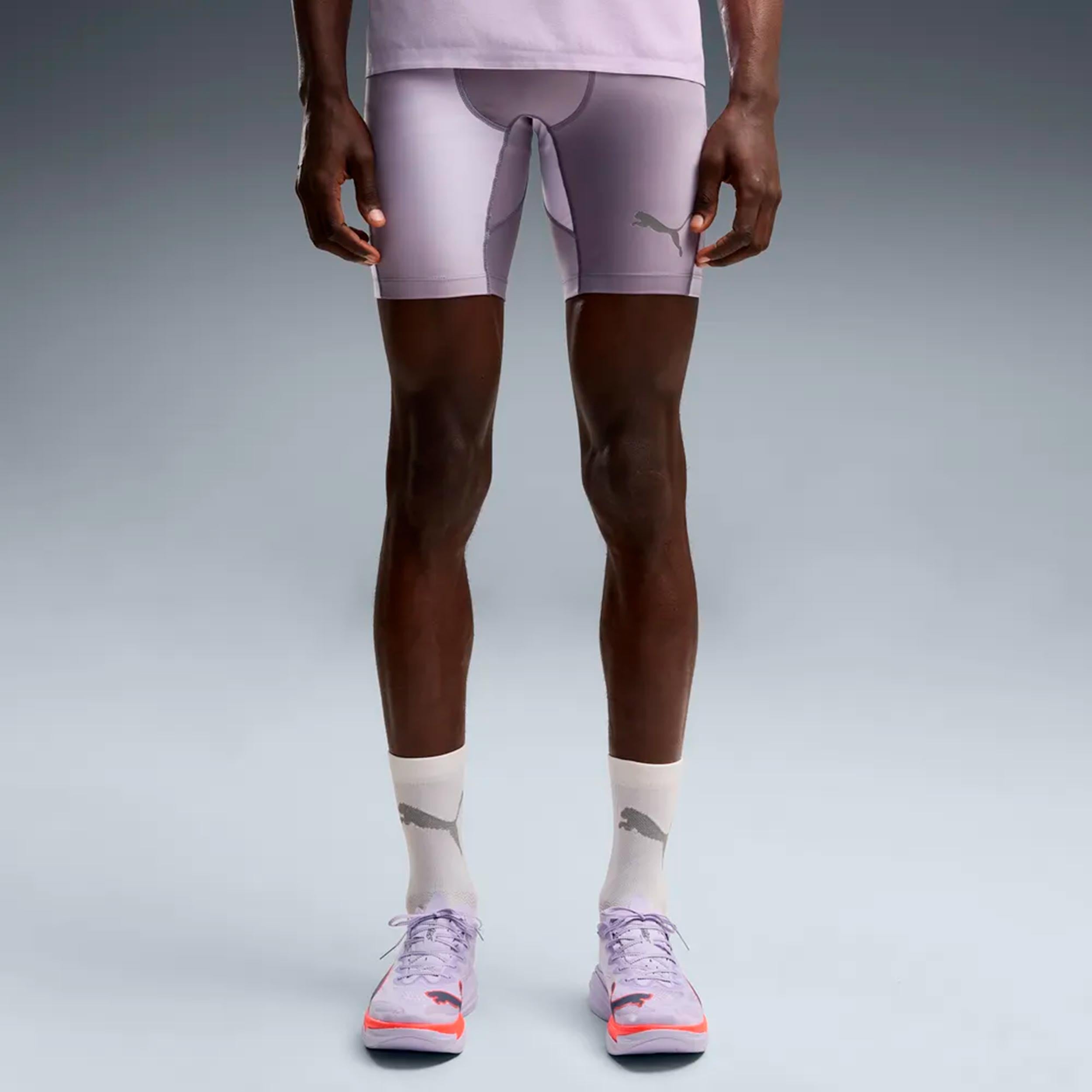 Puma Lightspeed AOP 8in half  Hardlooplegging Heren - grijs