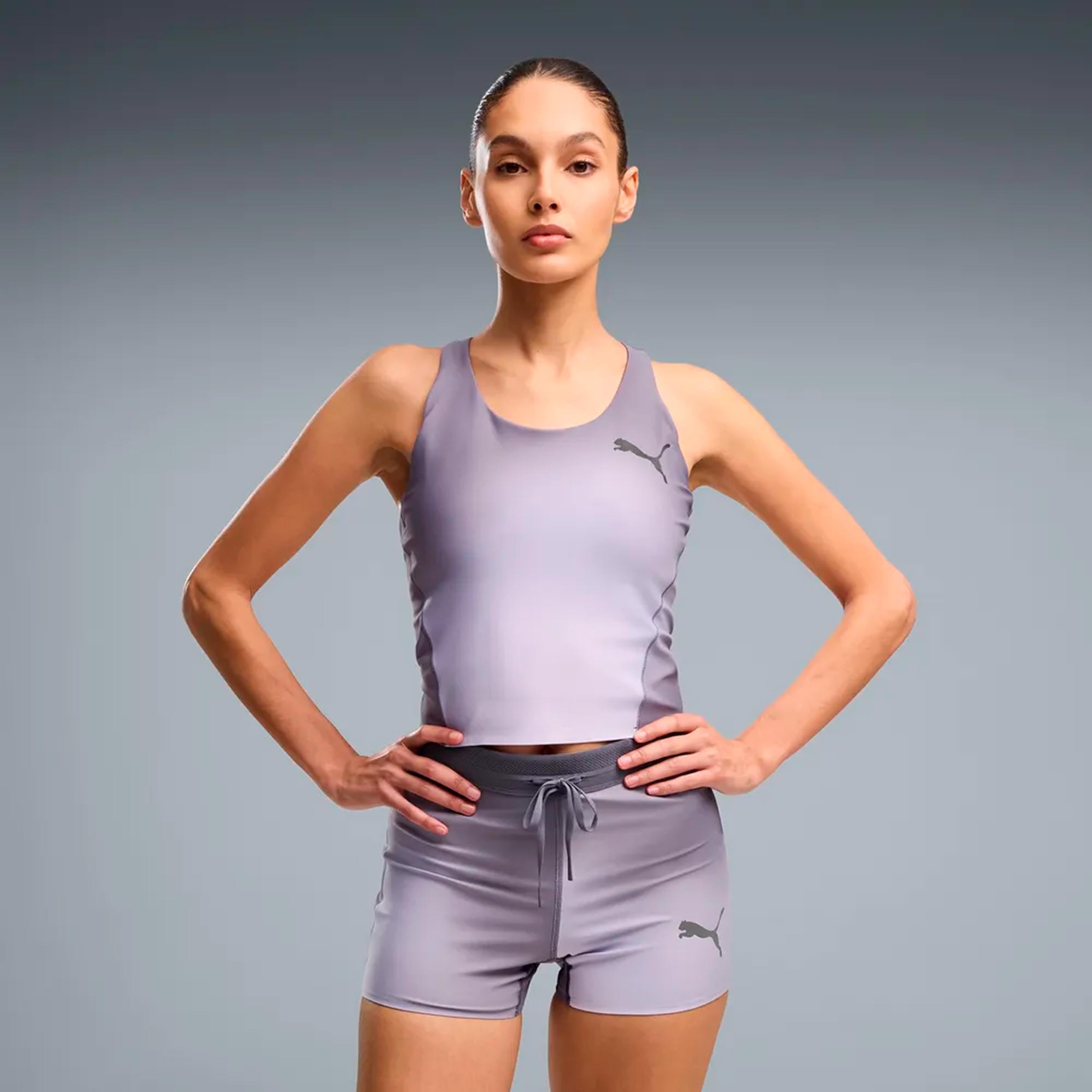 Puma Lightspeed AOP   Hardloopshirt Dames - grijs