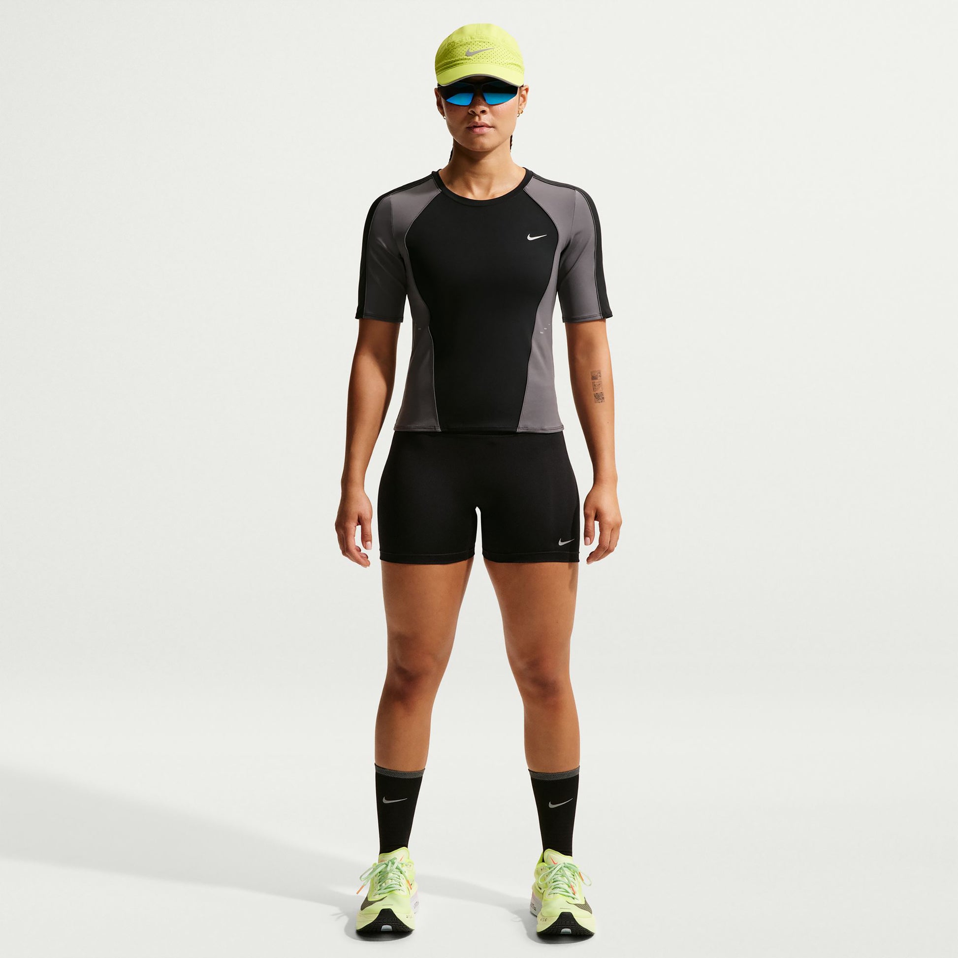 Nike Tempo   Collant de course Femmes - noir, argent
