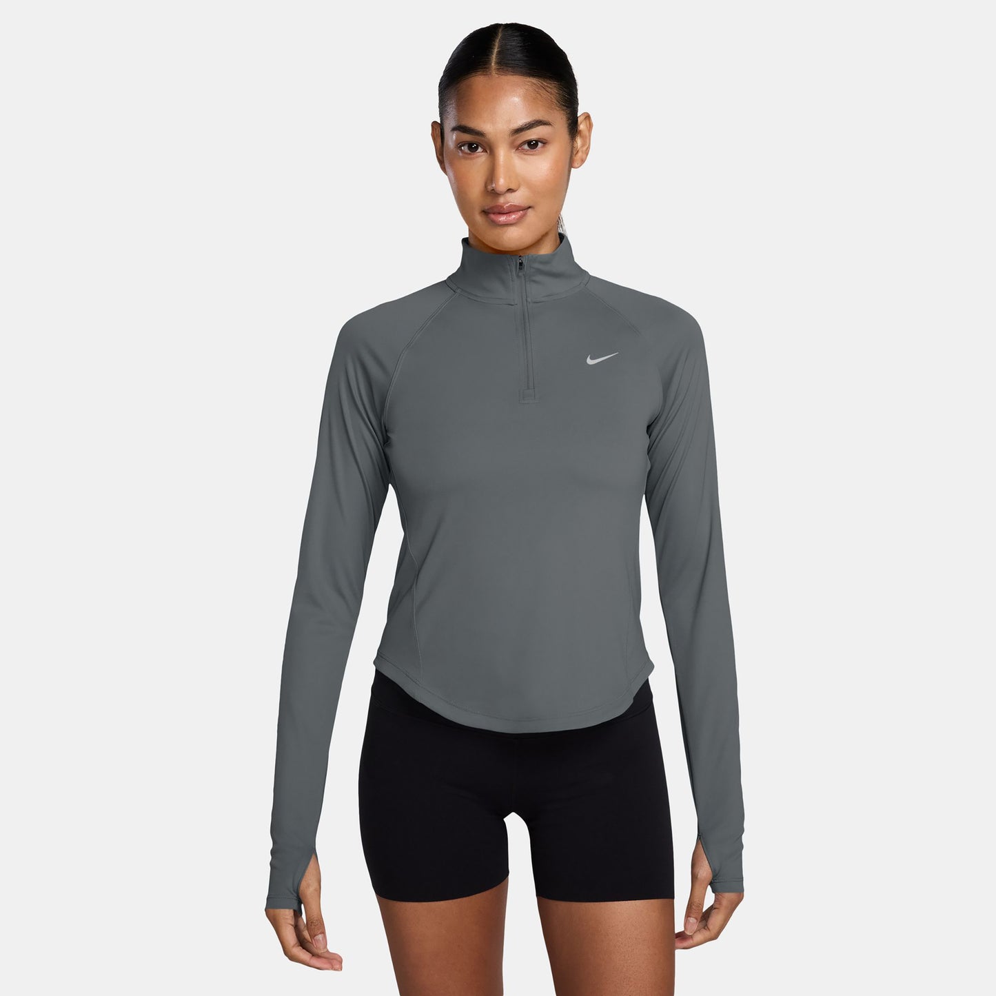 Nike Tempo  Hardloopshirt Dames - grijs, zilver