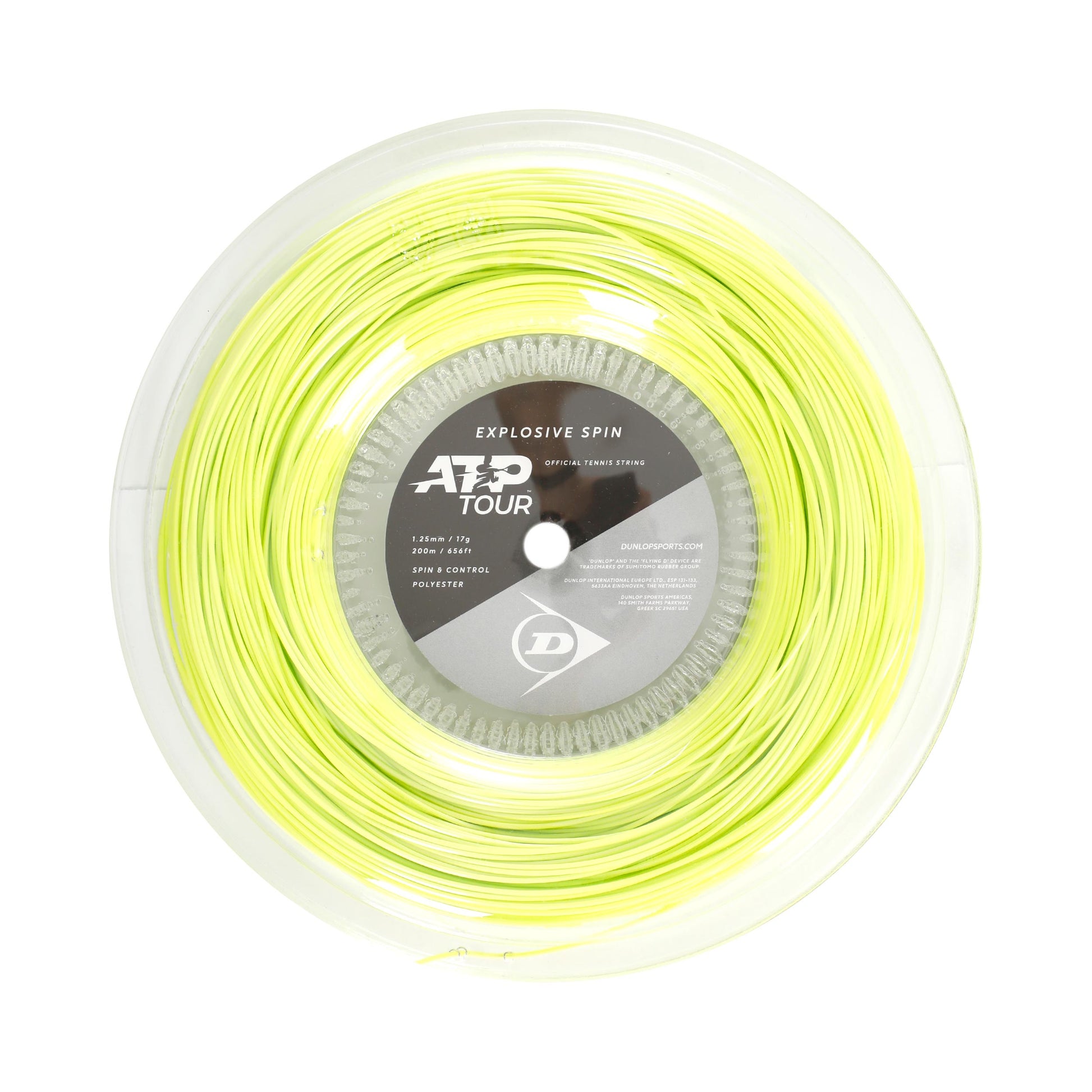 Dunlop Explosive Spin Bobine cordage 200m - jaune