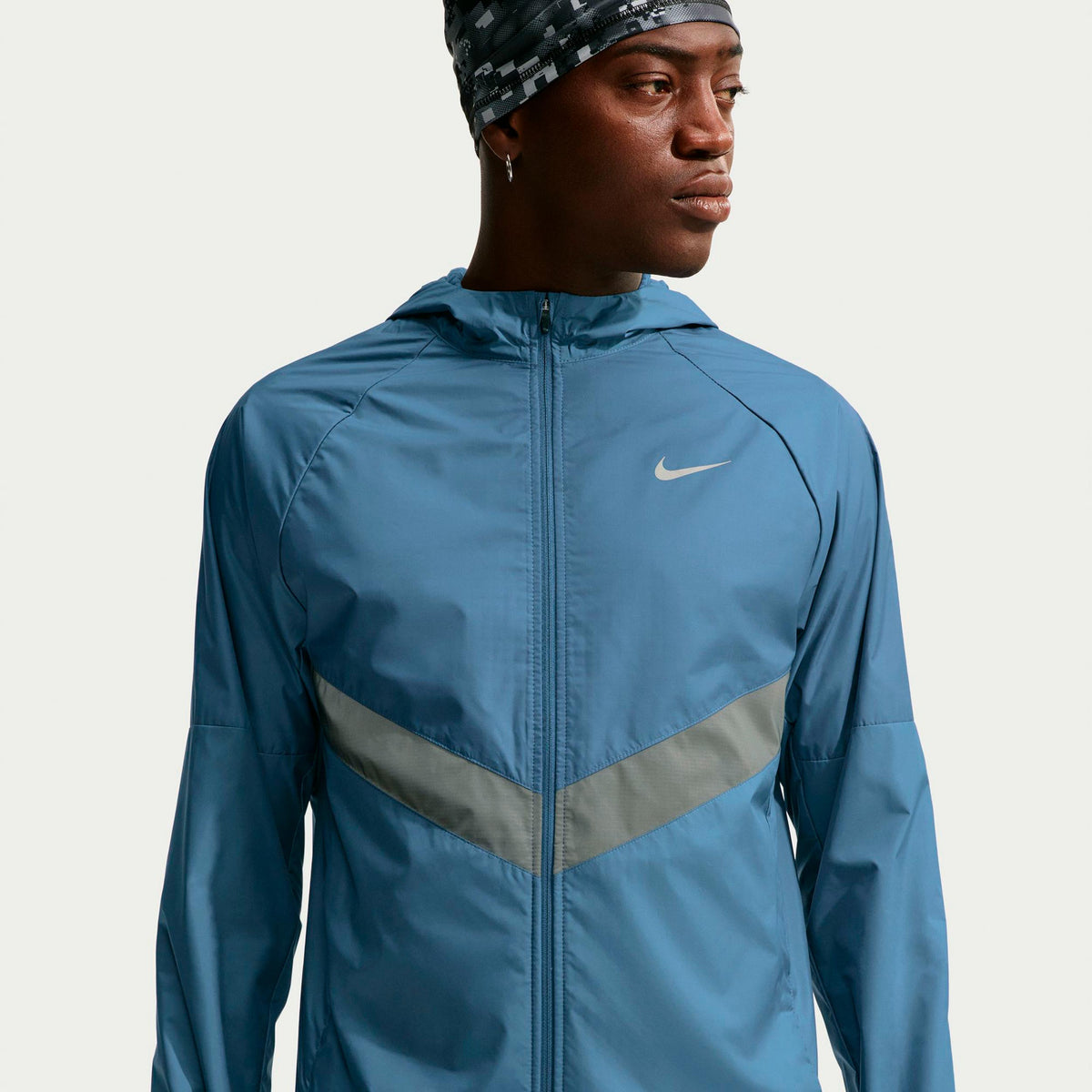Nike Miler Therma-Fit  Veste running Hommes - bleu gris, argent