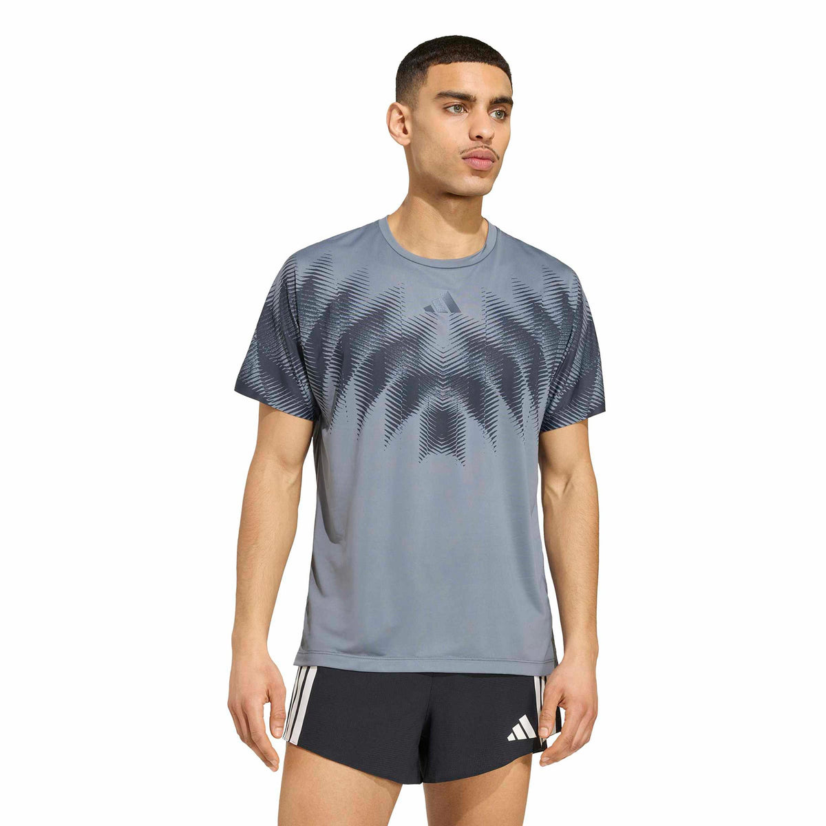 adidas Aspyre Hardloopshirt Unisex - antraciet, donkergrijs
